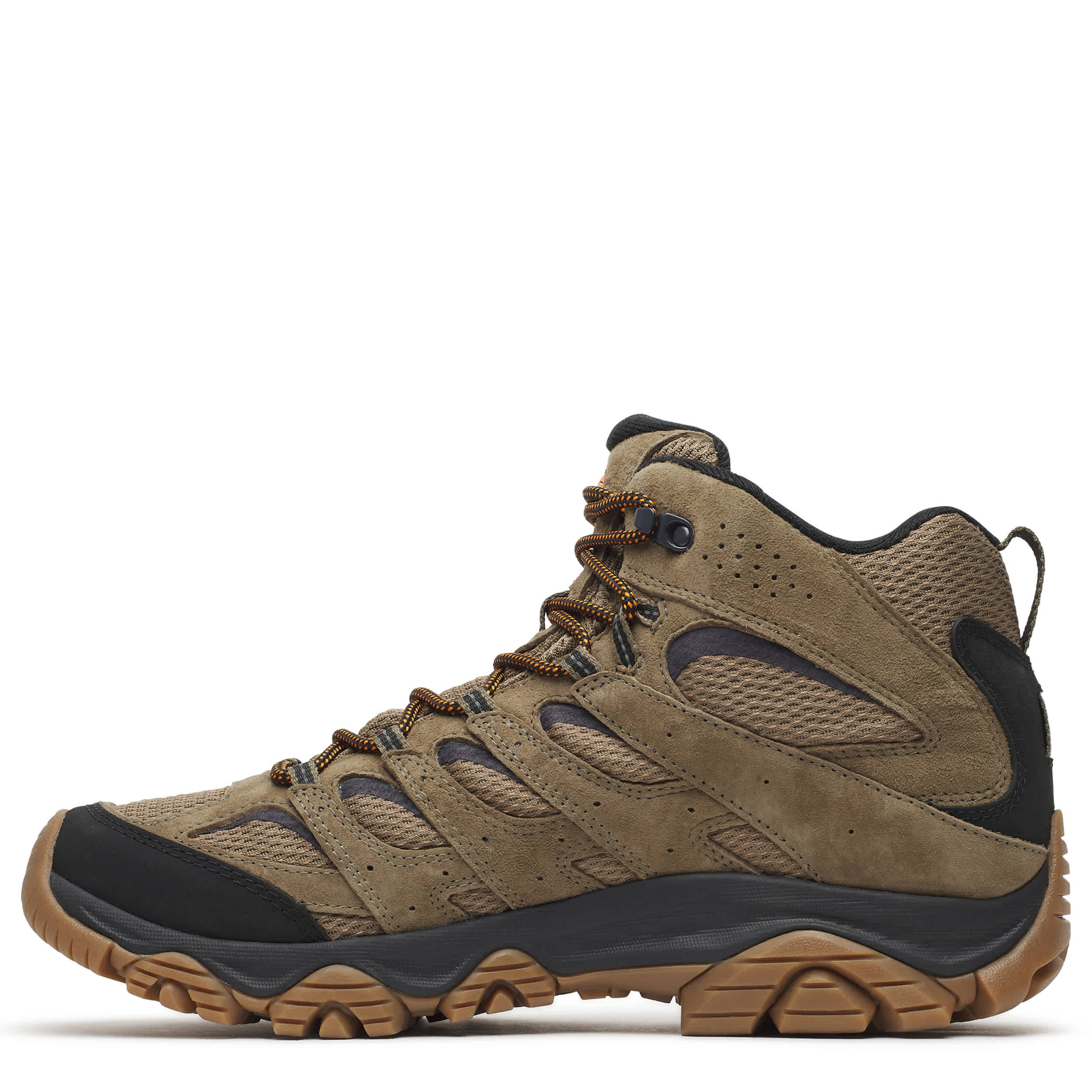 MERRELL-MENS MOAB 3 MID WP HIKING BOOT-DARK GREEN & RUST