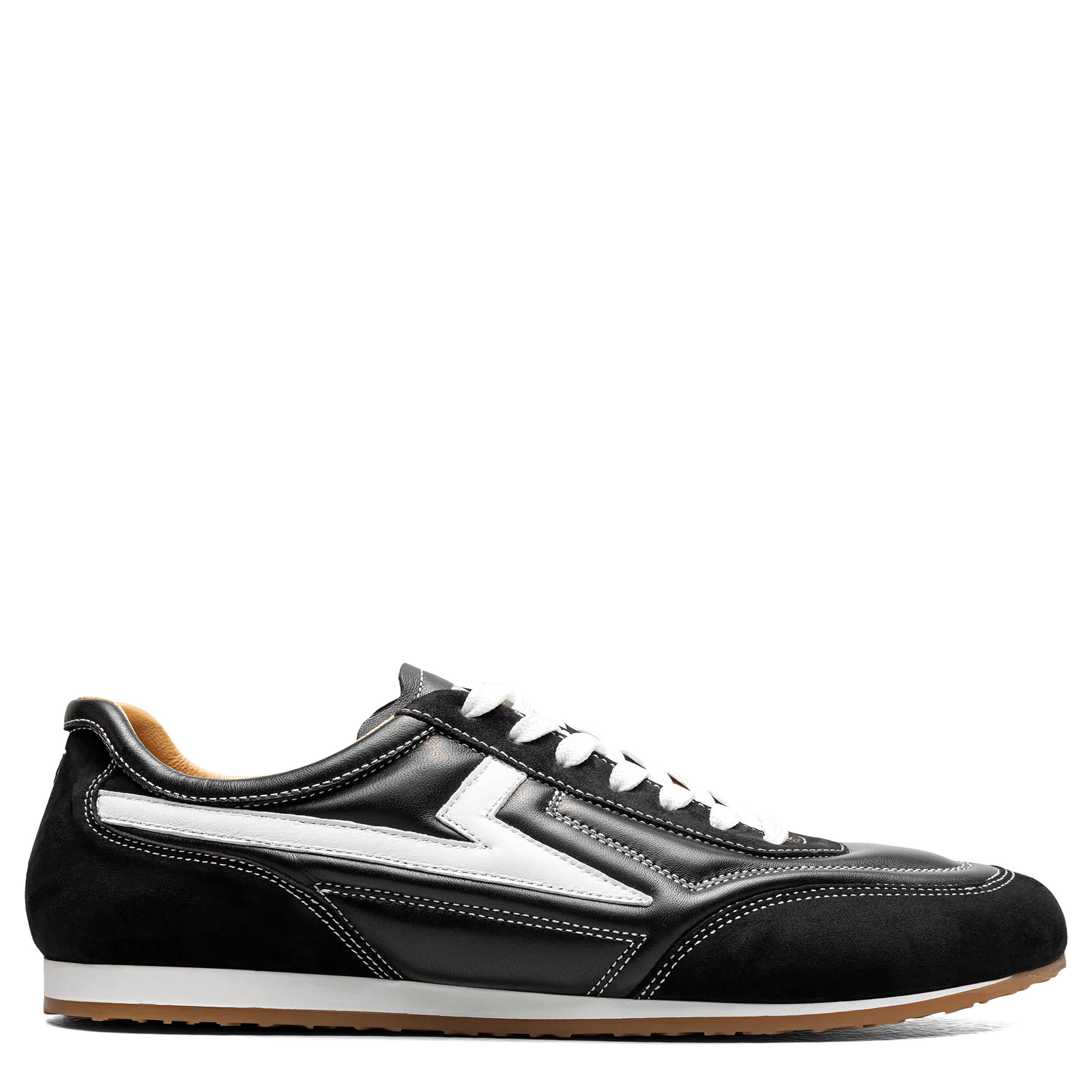 STACY ADAMS-MENS ACTION 150 SPORT FASHION SNEAKERS-BLACK & 