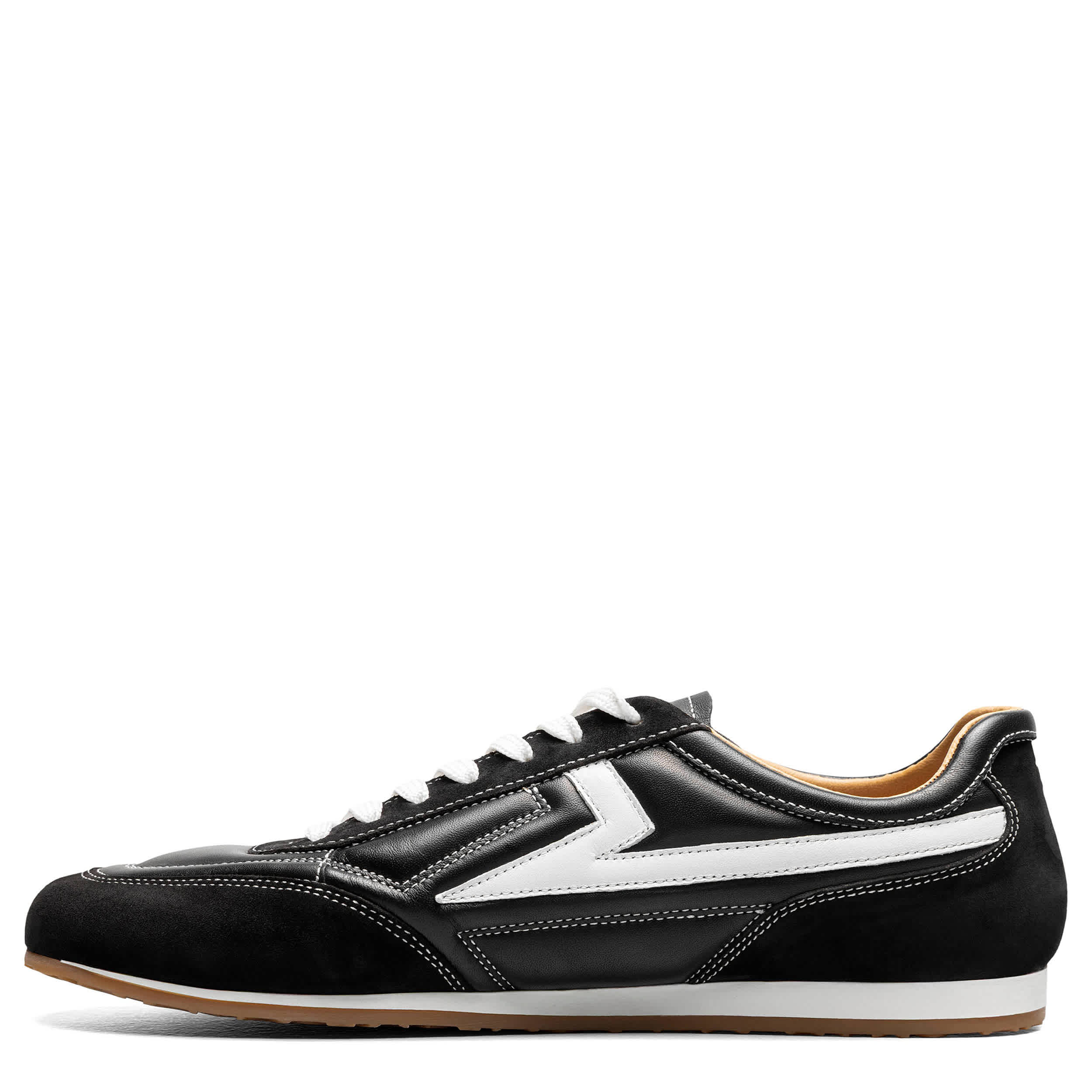 STACY ADAMS-MENS ACTION 150 SPORT FASHION SNEAKERS-BLACK & 