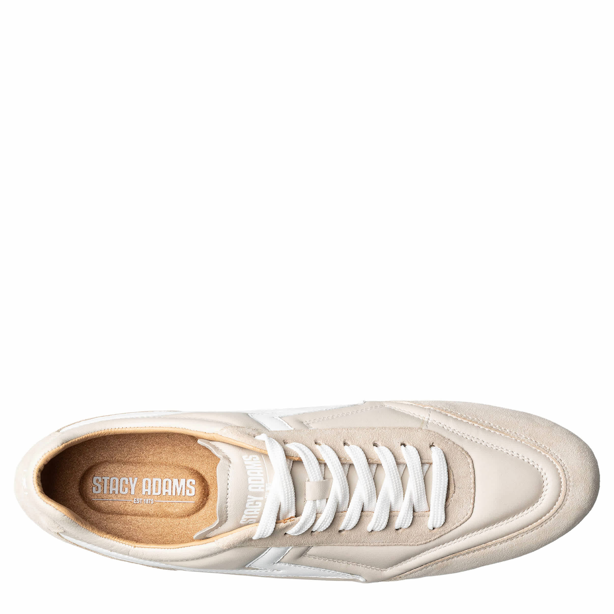 STACY ADAMS-MENS ACTION 150 SPORT FASHION SNEAKERS-LATTE & 