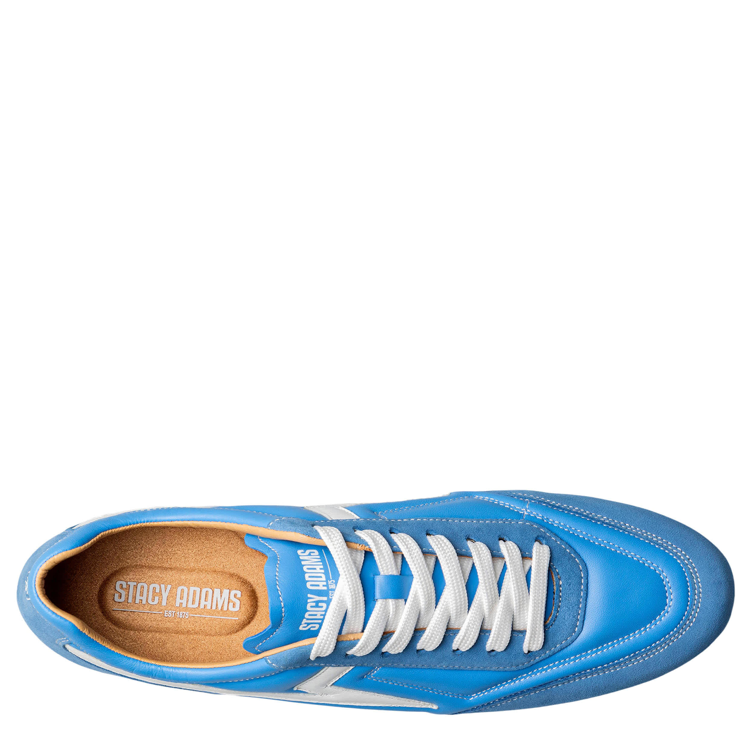 STACY ADAMS-MENS ACTION 150 SPORT FASHION SNEAKERS-BLUE & 