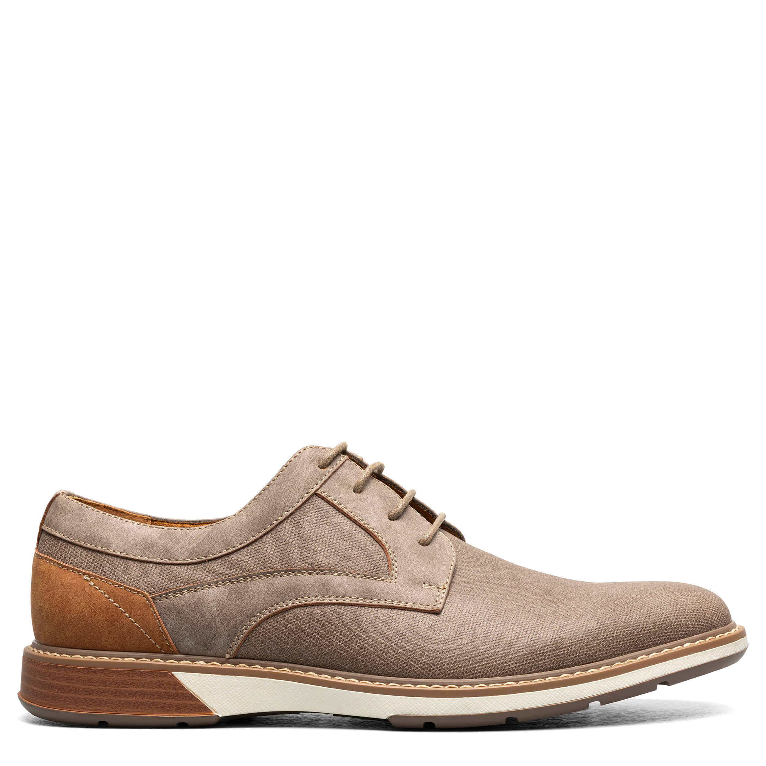 STACY ADAMS-MENS PHINEAS OXFORDS-TAUPE & 