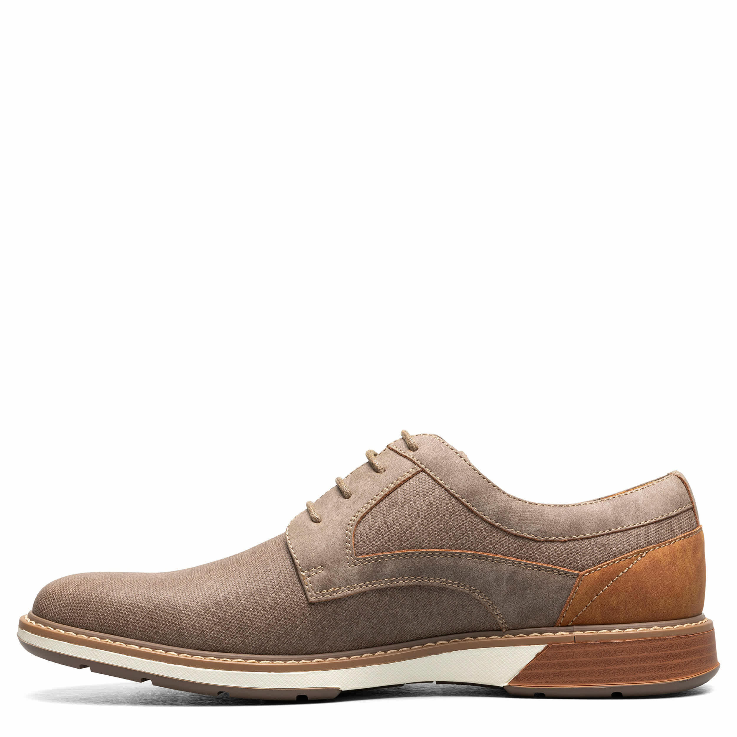 STACY ADAMS-MENS PHINEAS OXFORDS-TAUPE & 
