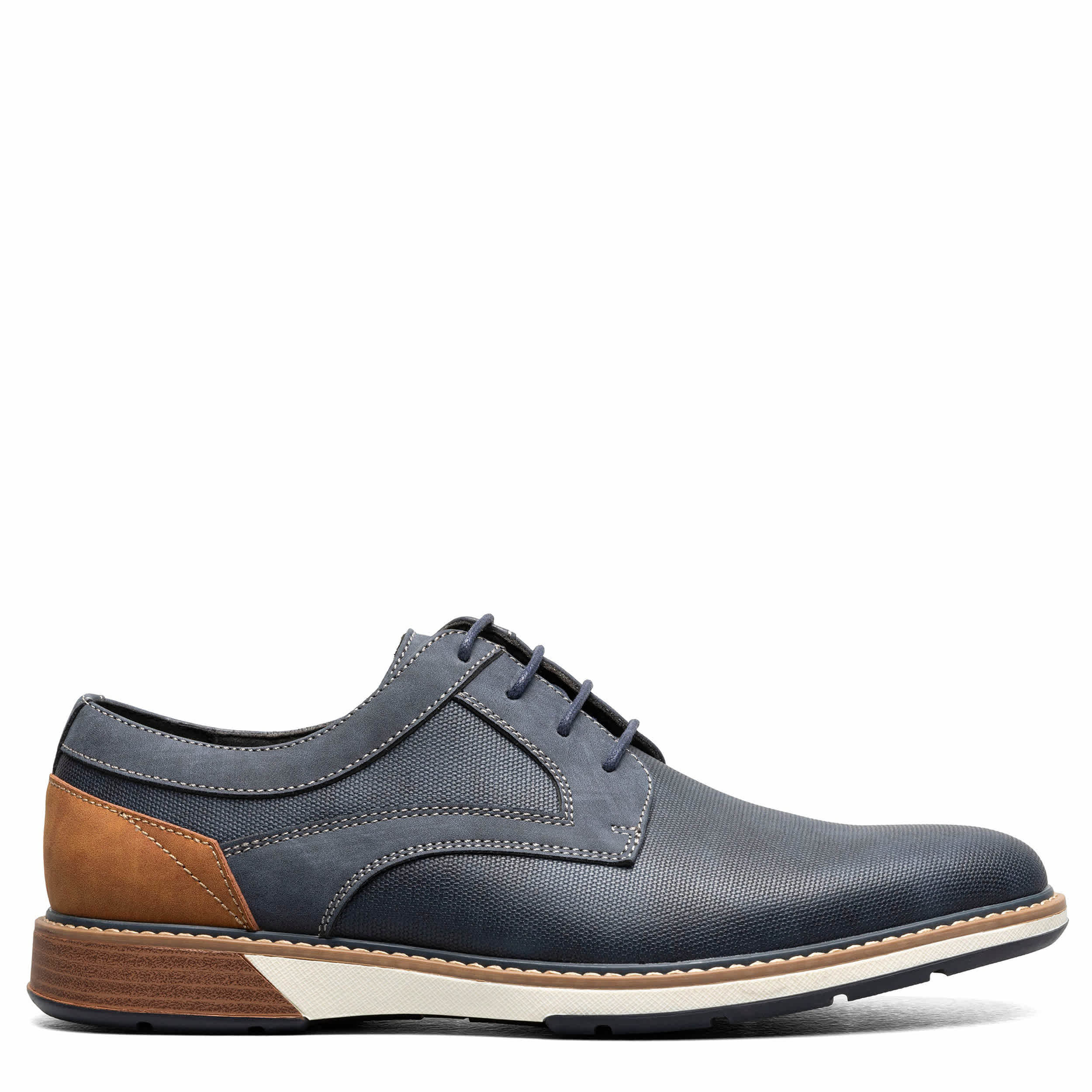STACY ADAMS-MENS PHINEAS OXFORDS-NAVY & 