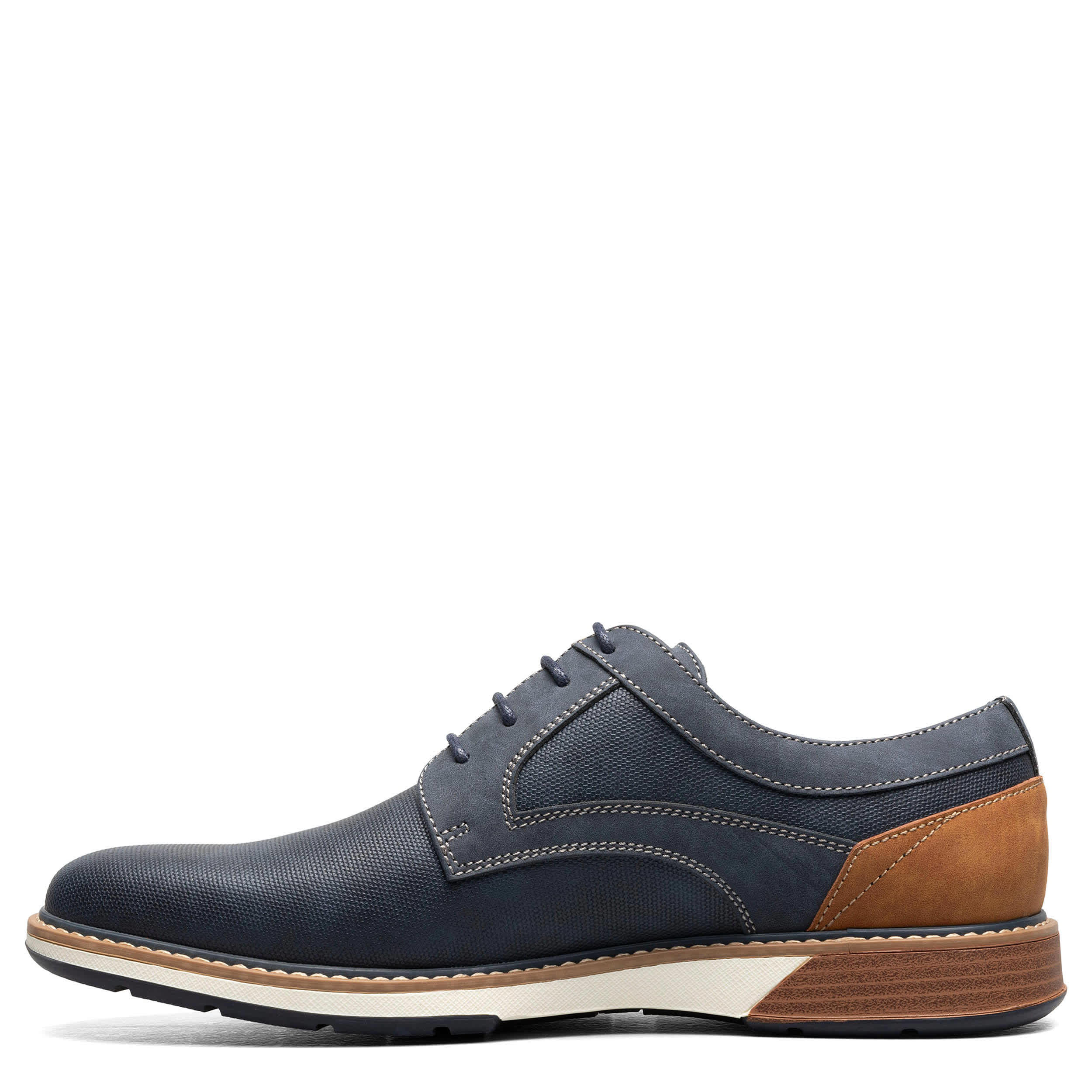 STACY ADAMS-MENS PHINEAS OXFORDS-NAVY & 