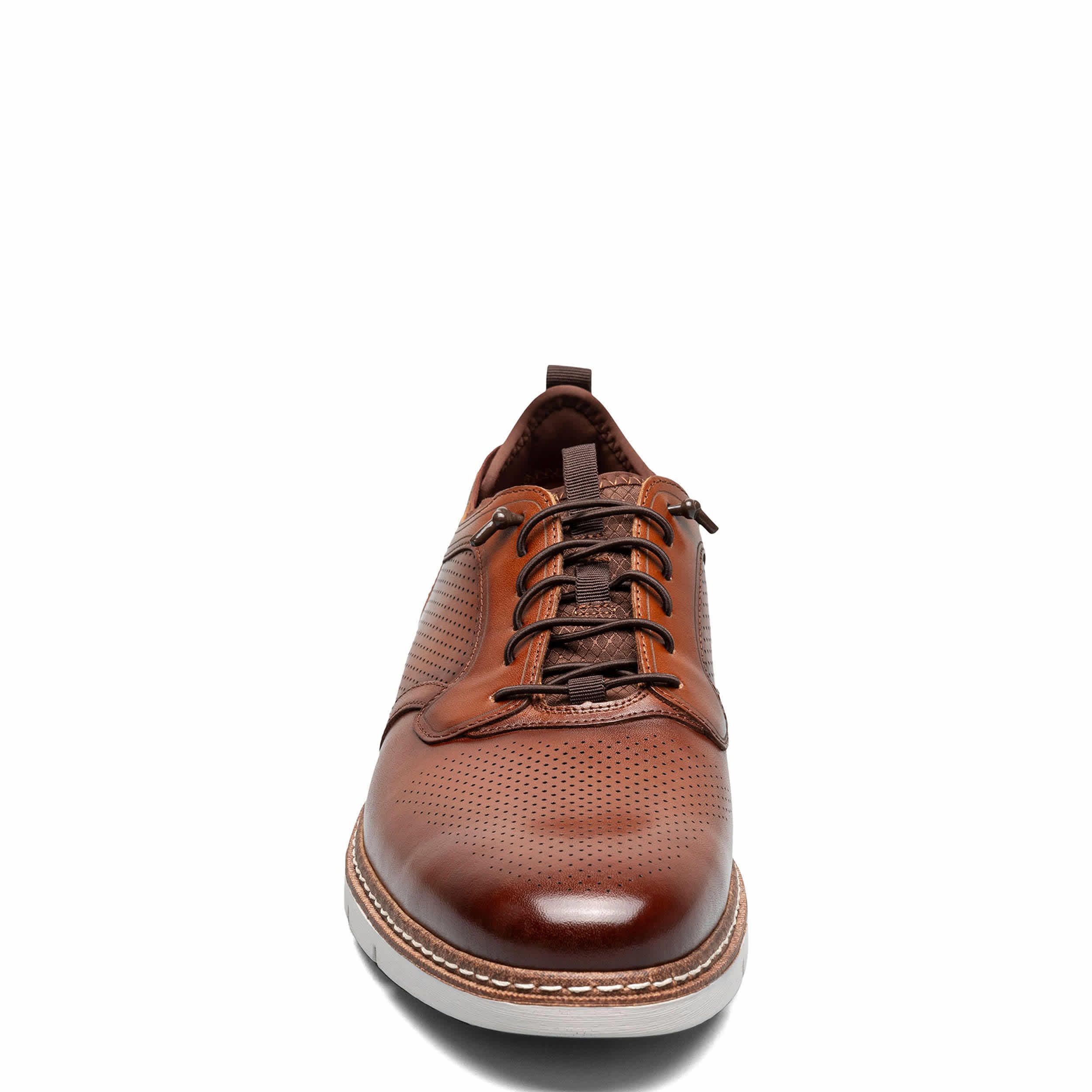 STACY ADAMS-MENS SYNC OXFORDS-COGNAC & 