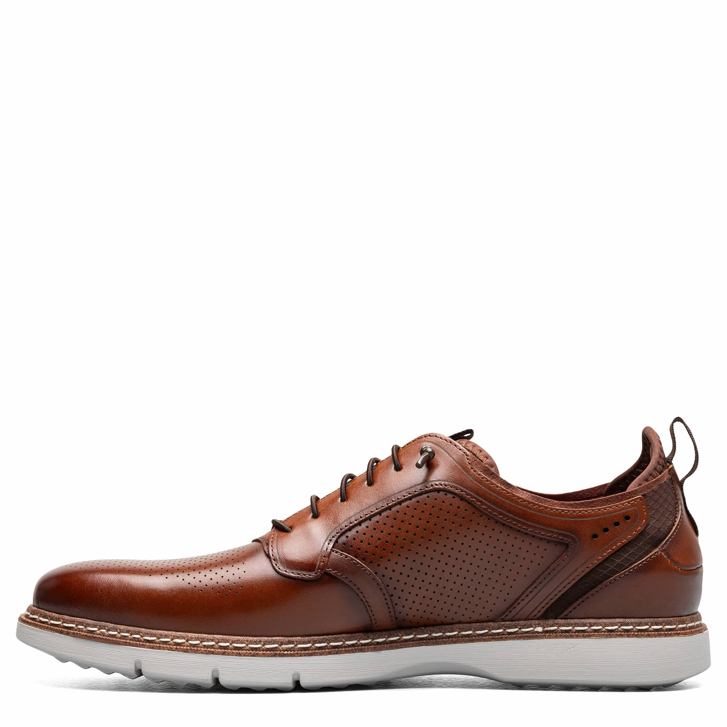STACY ADAMS-MENS SYNC OXFORDS-COGNAC & 
