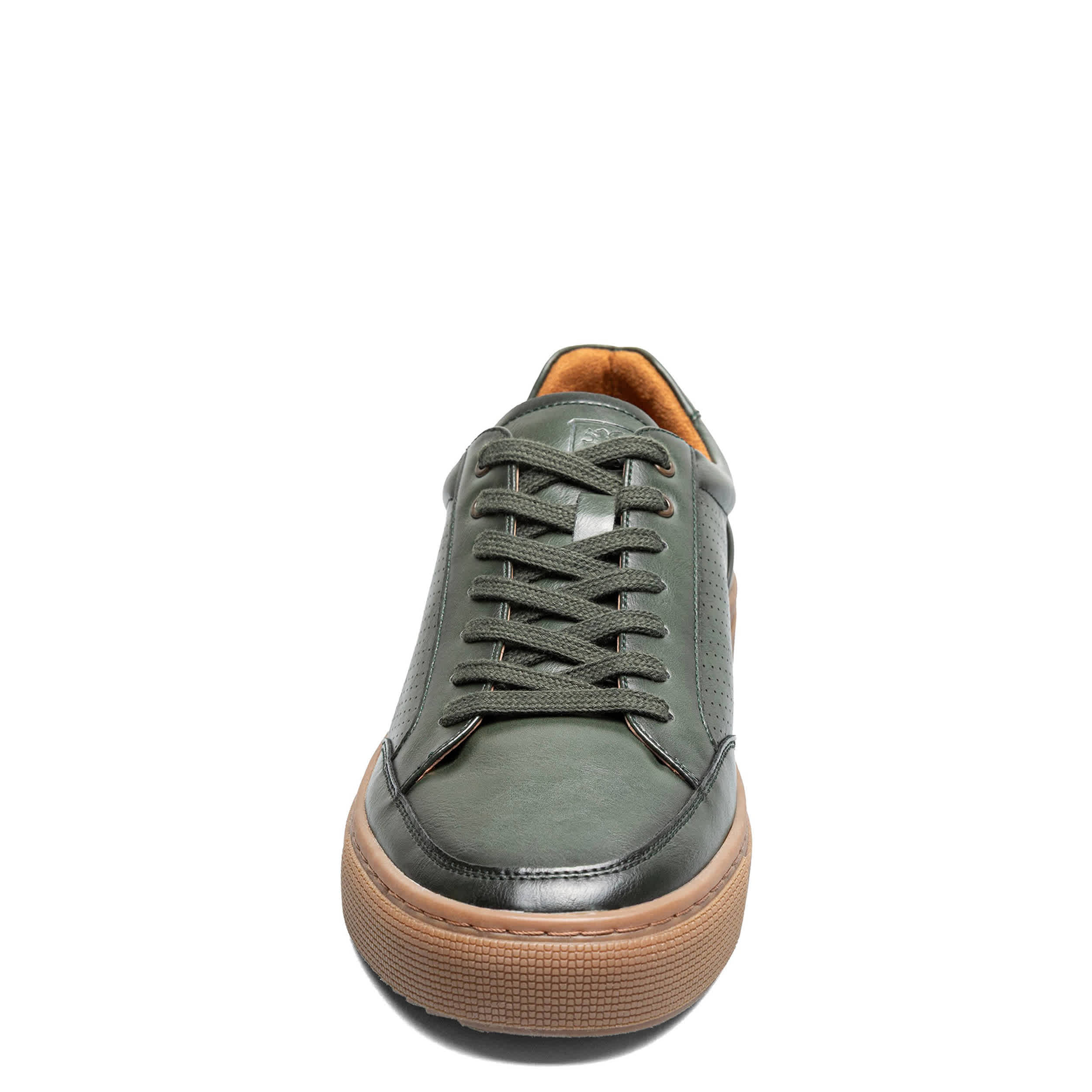 STACY ADAMS-MENS DORIAN FASHION SNEAKERS-DARK GREEN & 
