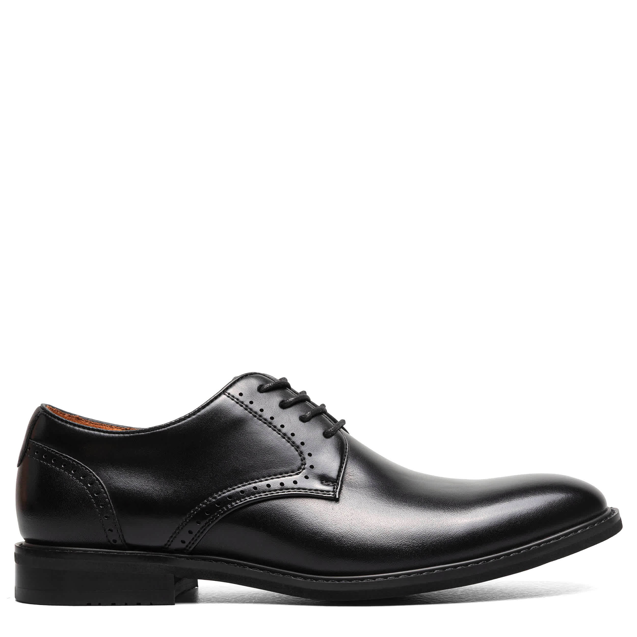 STACY ADAMS-MENS BENSON OXFORD-BLACK & 