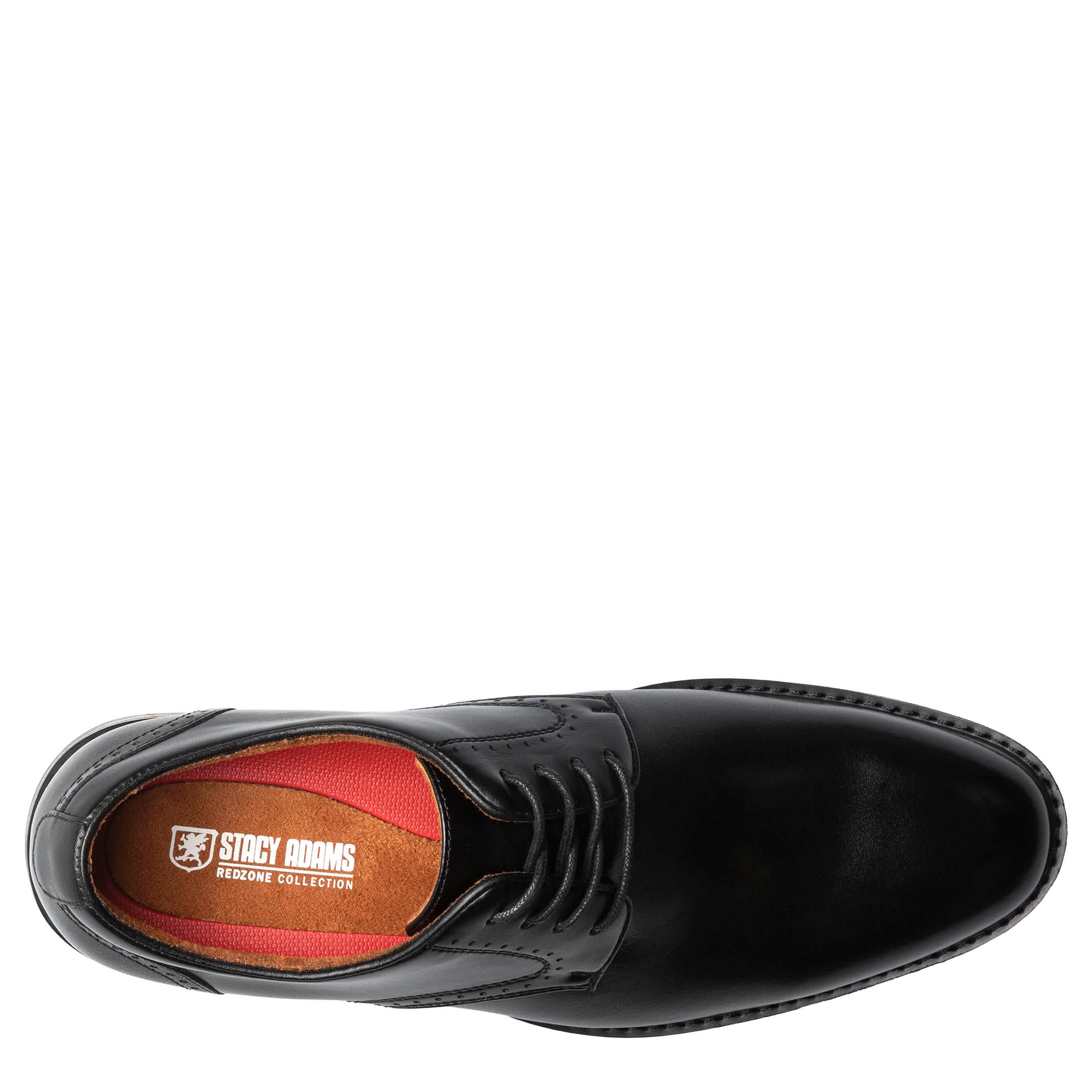 STACY ADAMS-MENS BENSON OXFORD-BLACK & 