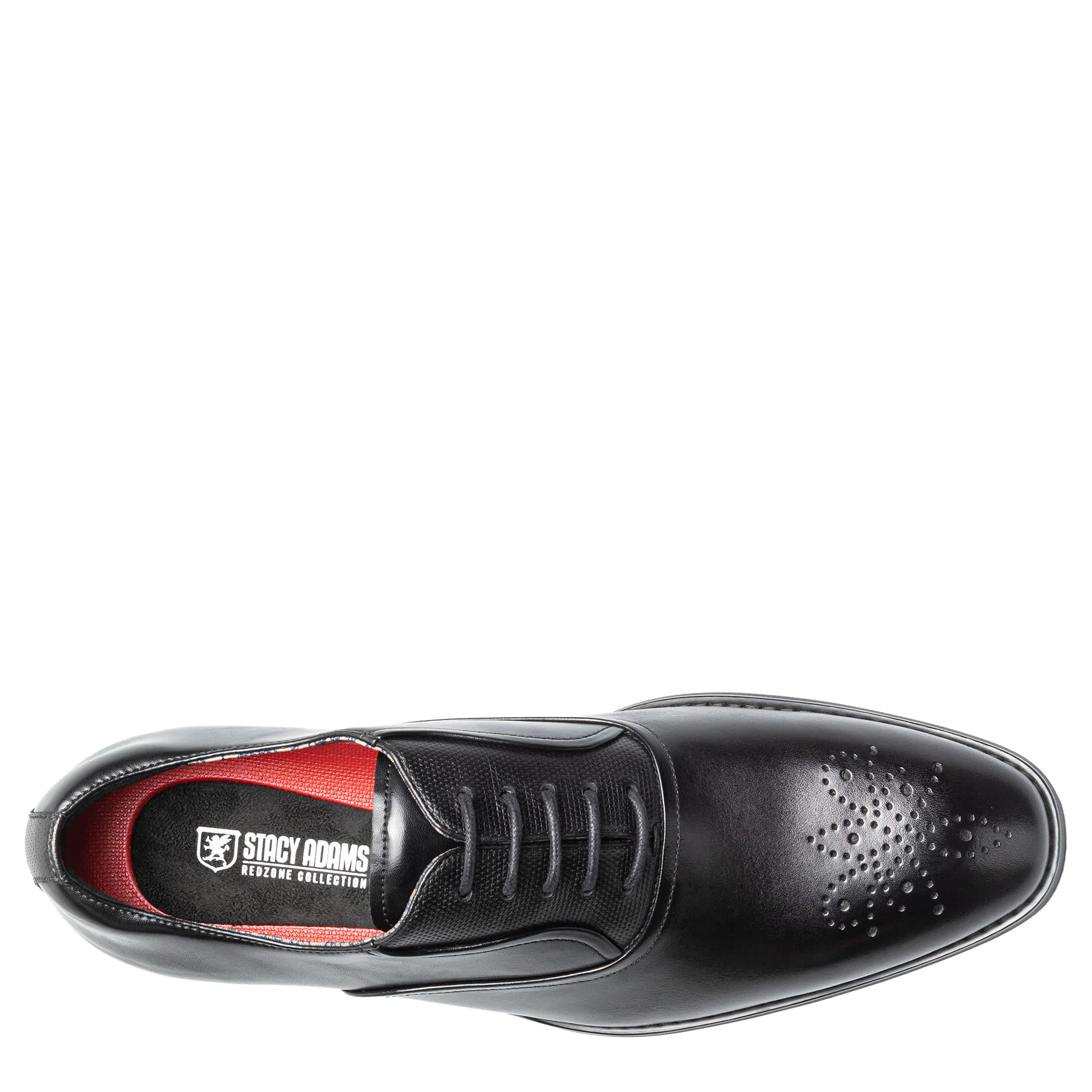 STACY ADAMS-MENS LANGFORD OXFORD-BLACK & 