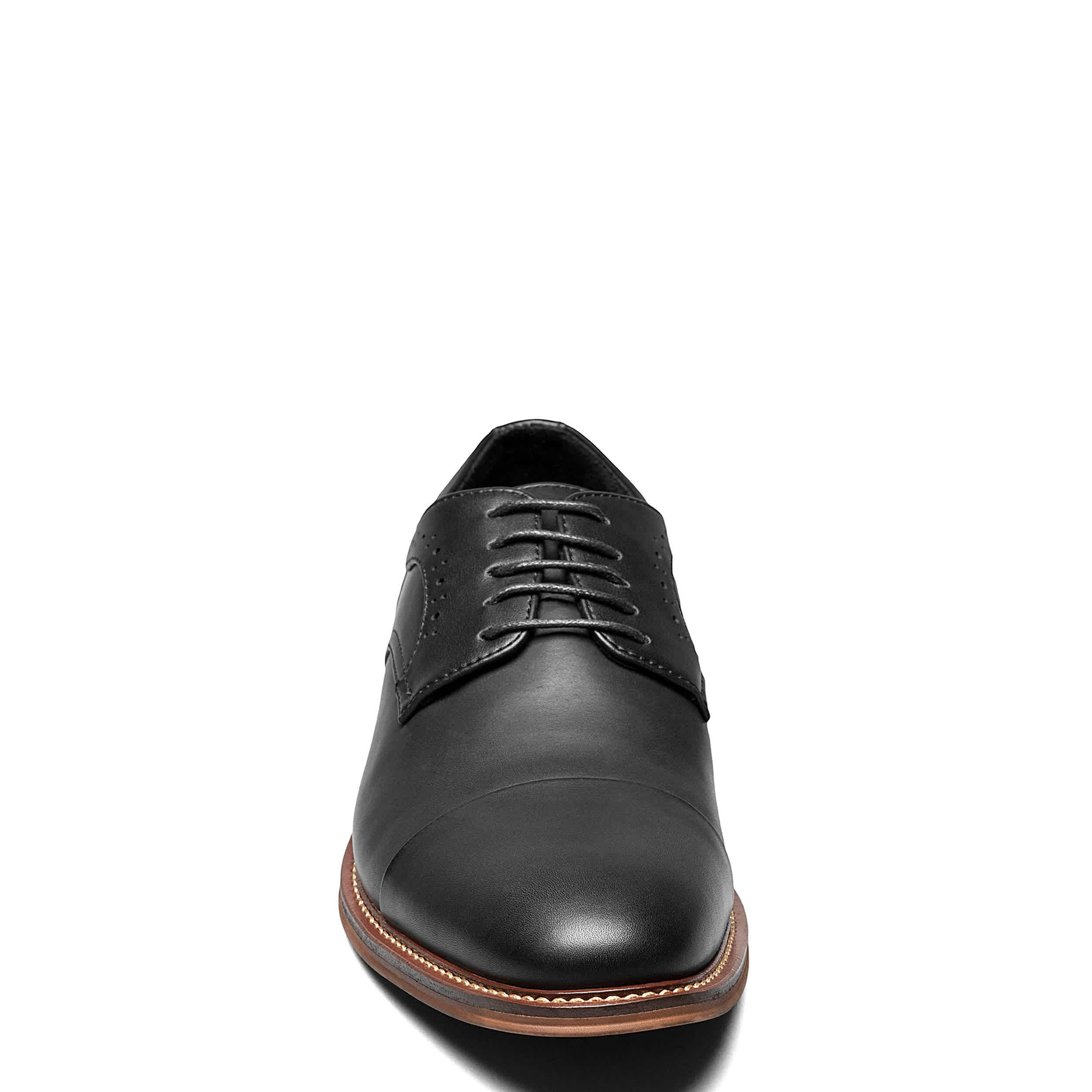 STACY ADAMS-MENS MADDOX OXFORD-BLACK & 