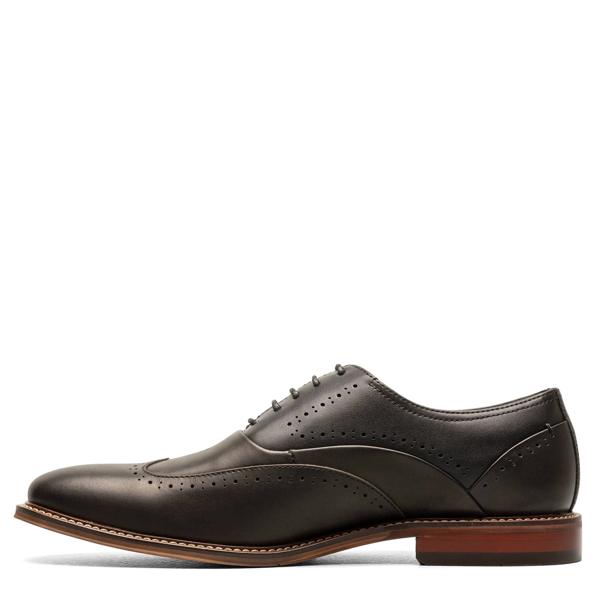 STACY ADAMS-MENS MACARTHUR OXFORD-BLACK & 