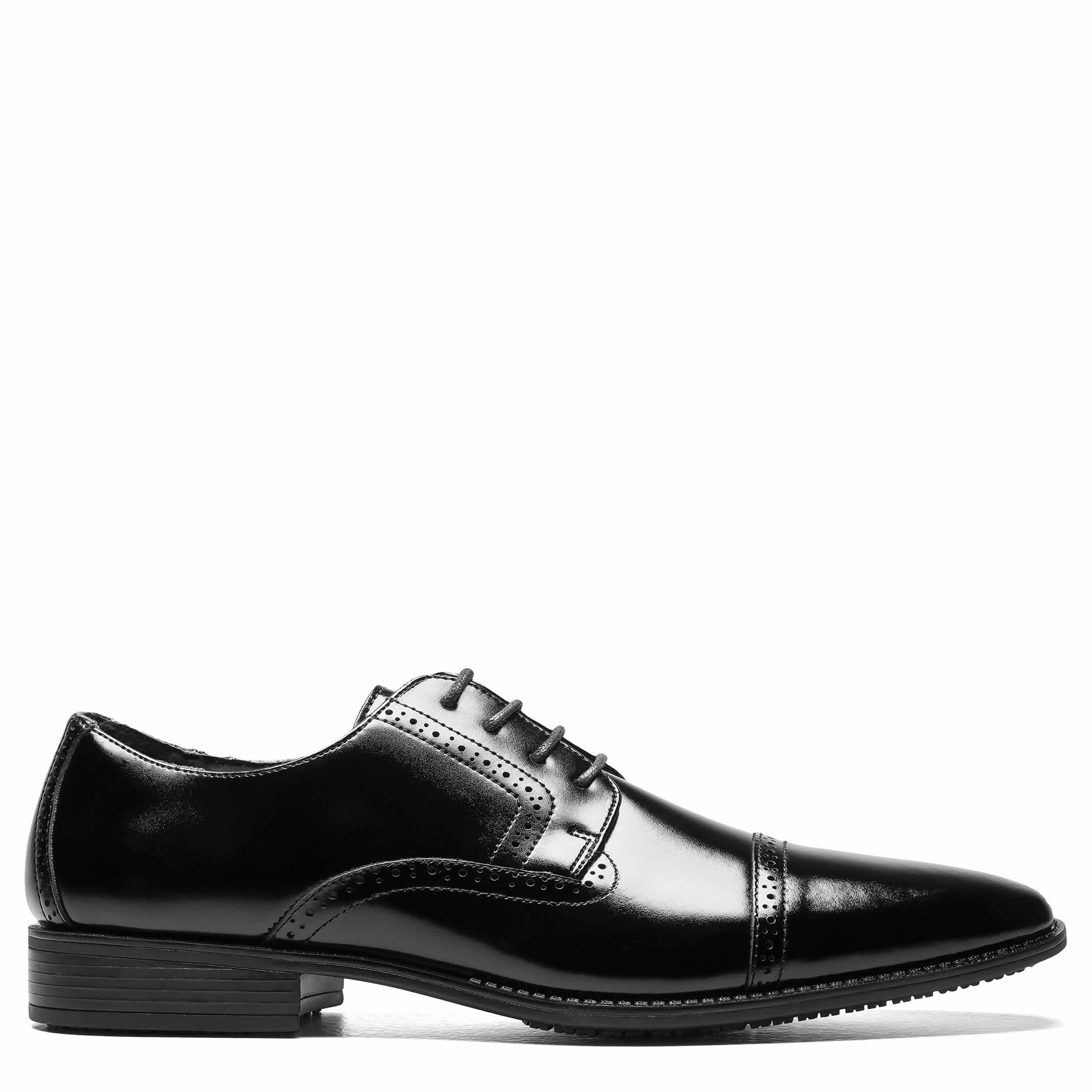 STACY ADAMS-MENS ABBOTT OXFORD-BLACK & 