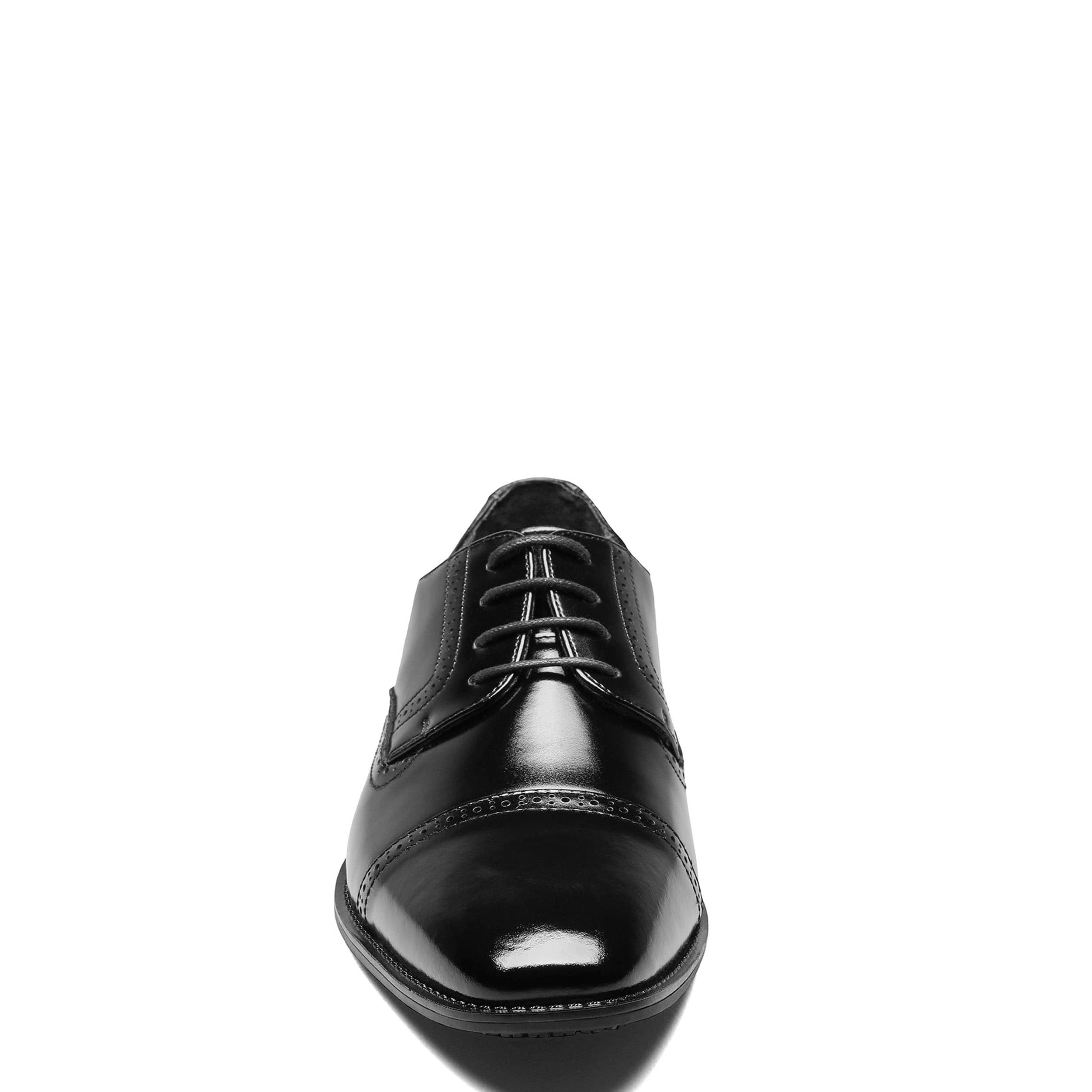 STACY ADAMS-MENS ABBOTT OXFORD-BLACK & 