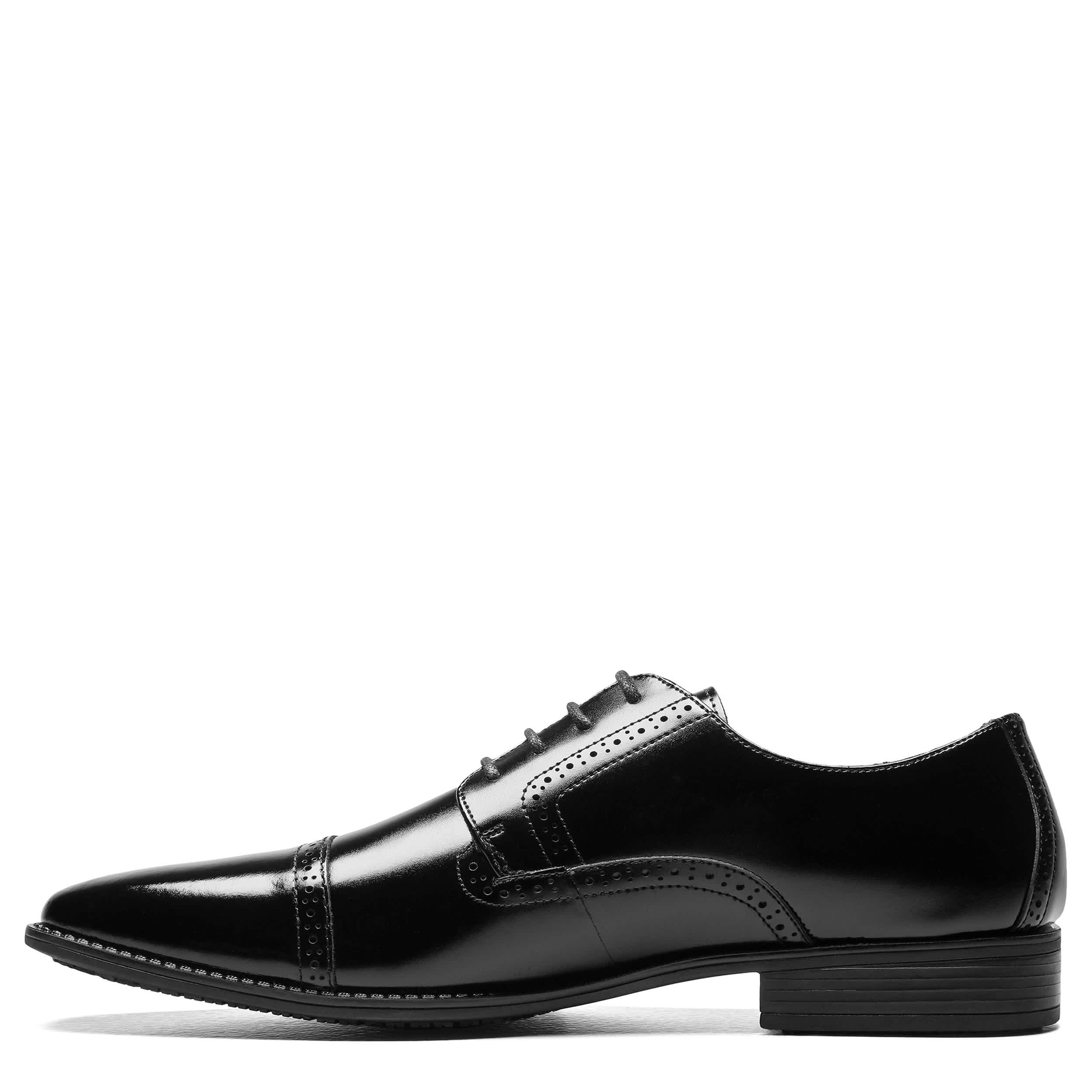 STACY ADAMS-MENS ABBOTT OXFORD-BLACK & 