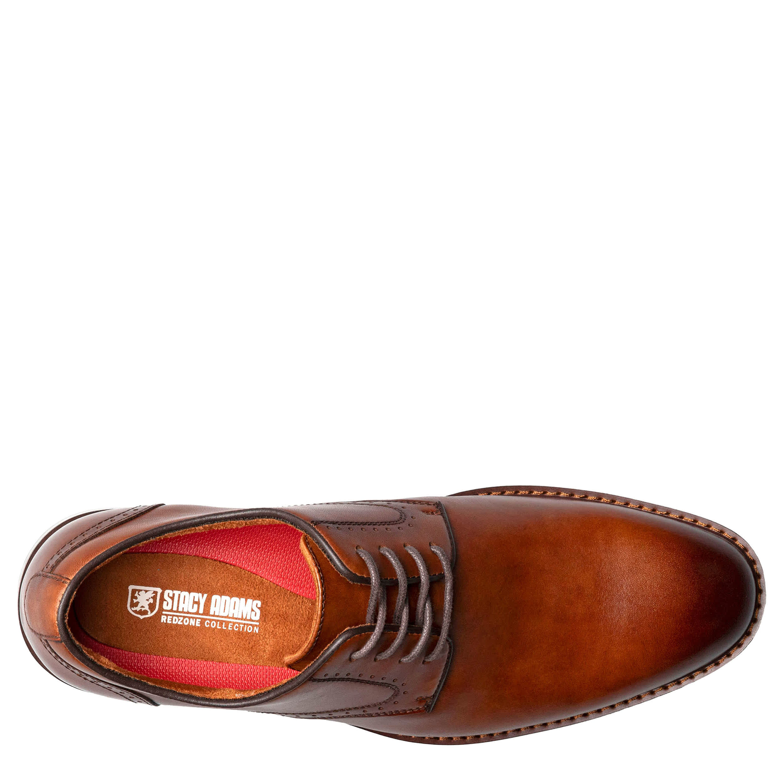STACY ADAMS-MENS BENSON OXFORDS-BURGUNDY & 
