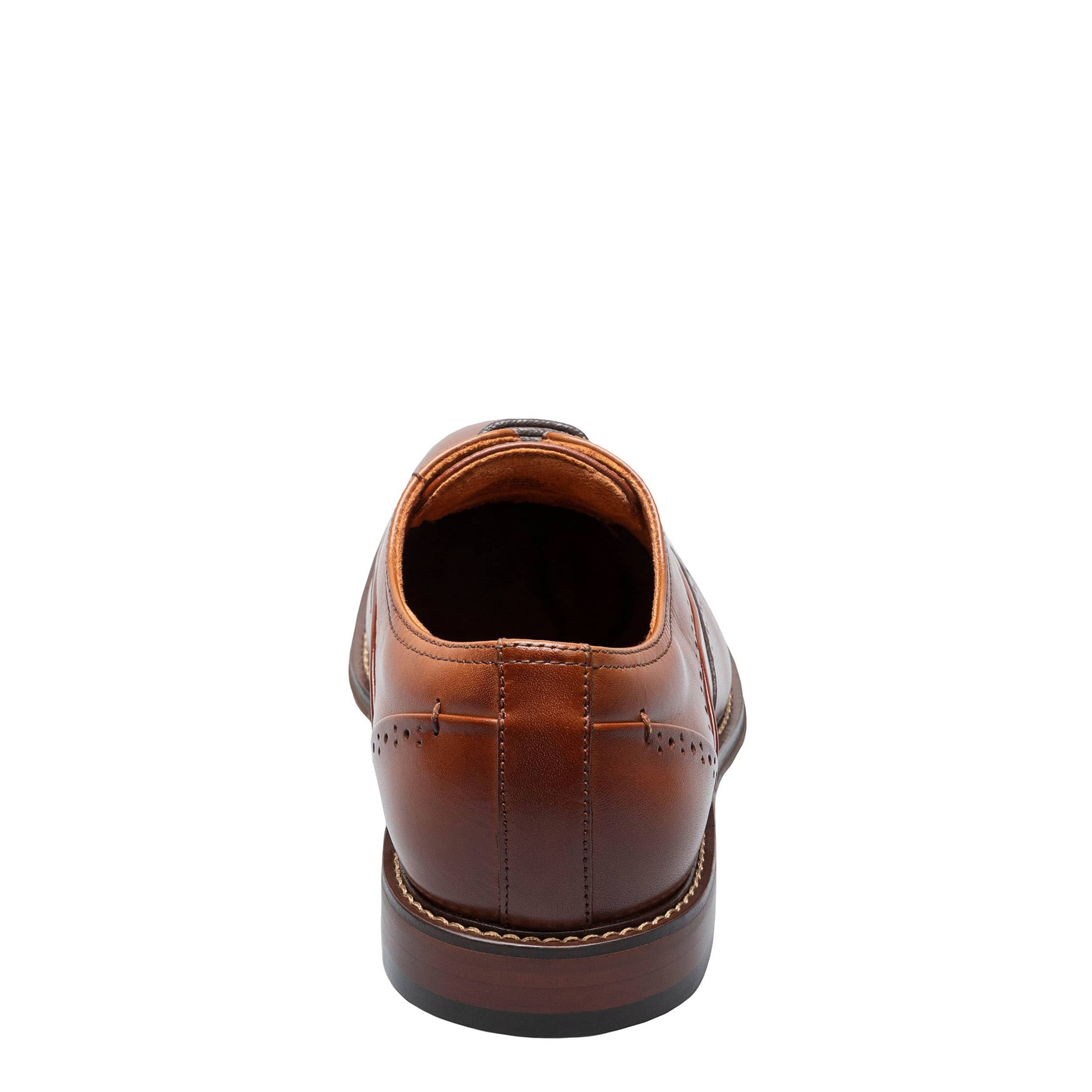 STACY ADAMS-MENS MACARTHUR OXFORDS-COGNAC & 