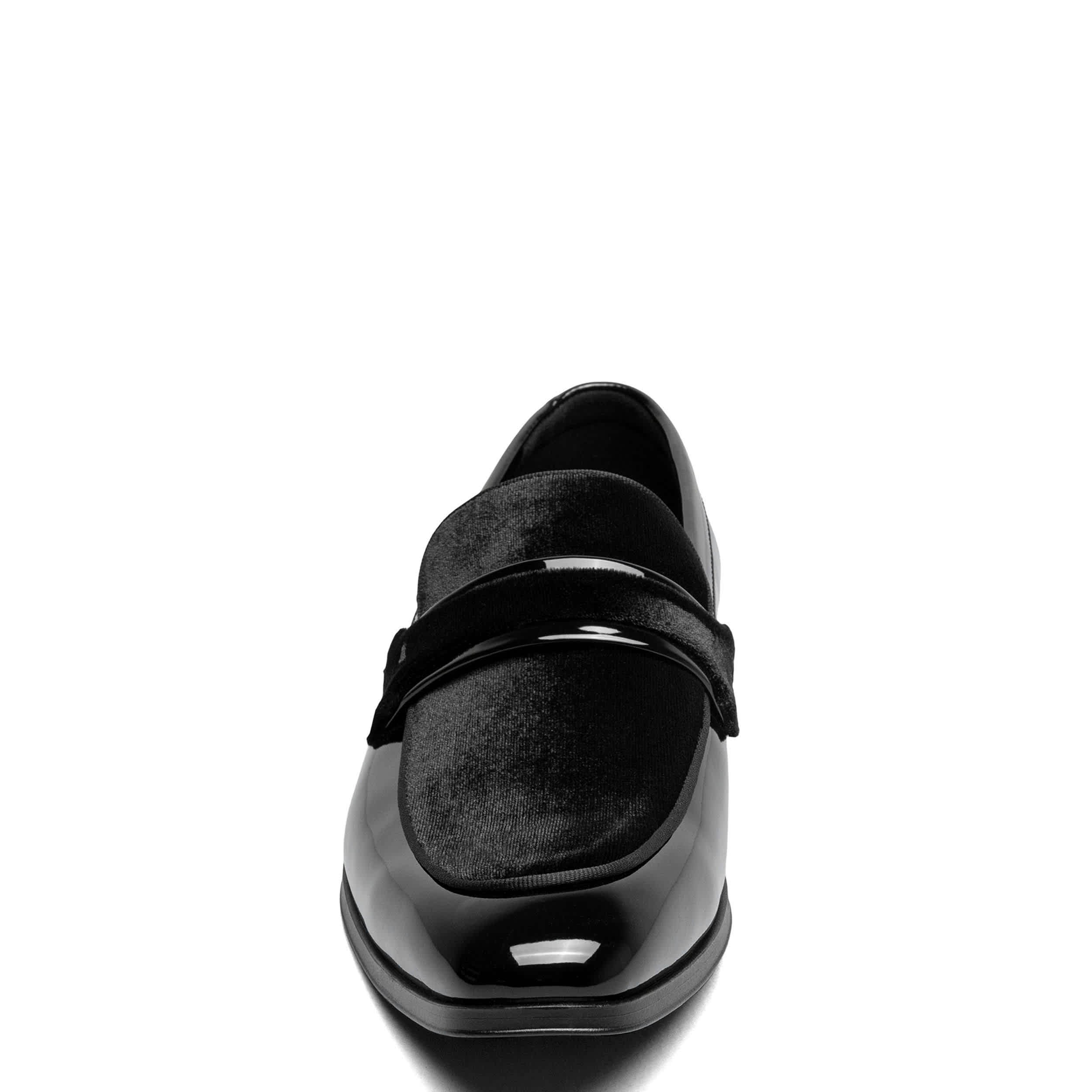 STACY ADAMS-MENS SPRATLEY LOAFERS-BLACK & 