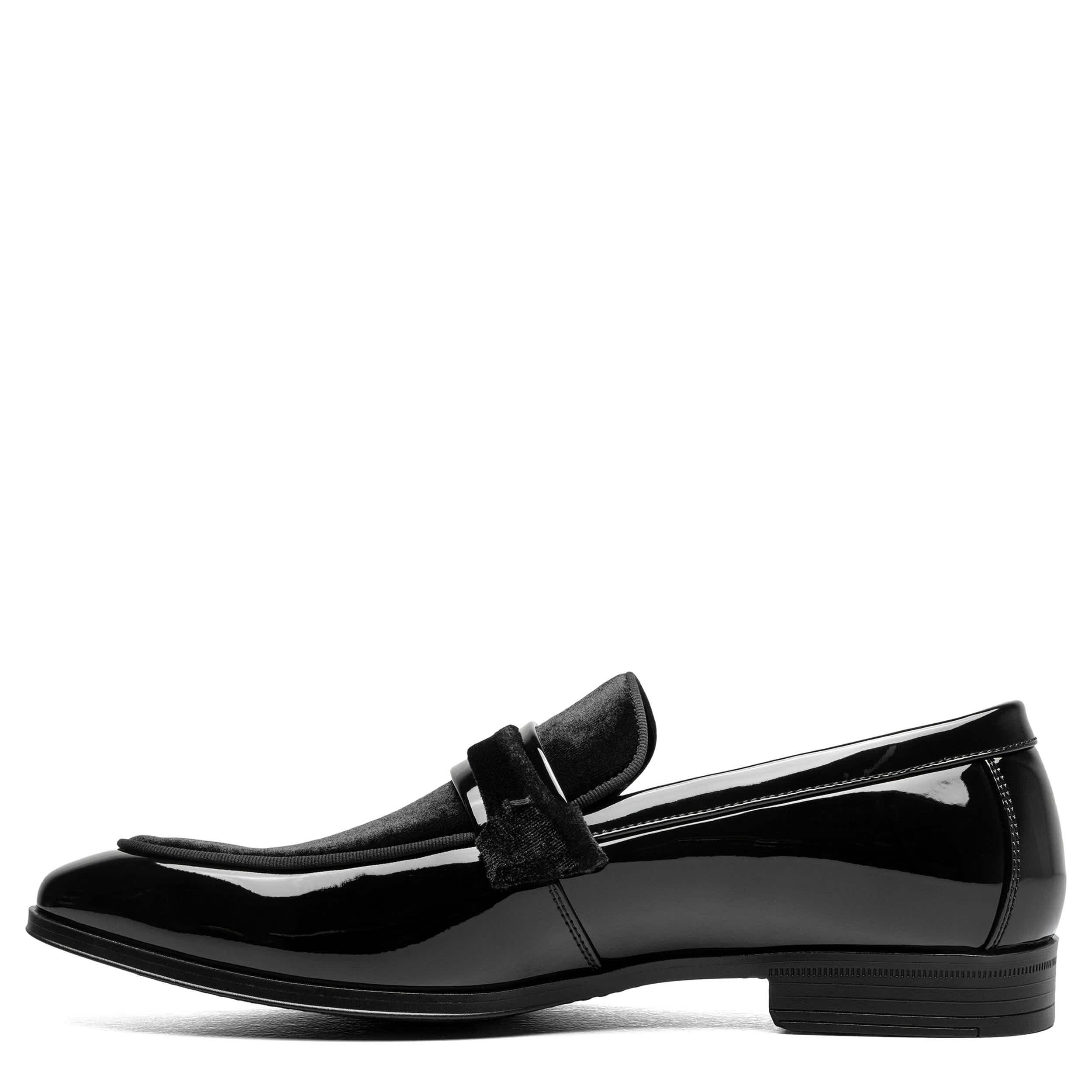 STACY ADAMS-MENS SPRATLEY LOAFERS-BLACK & 