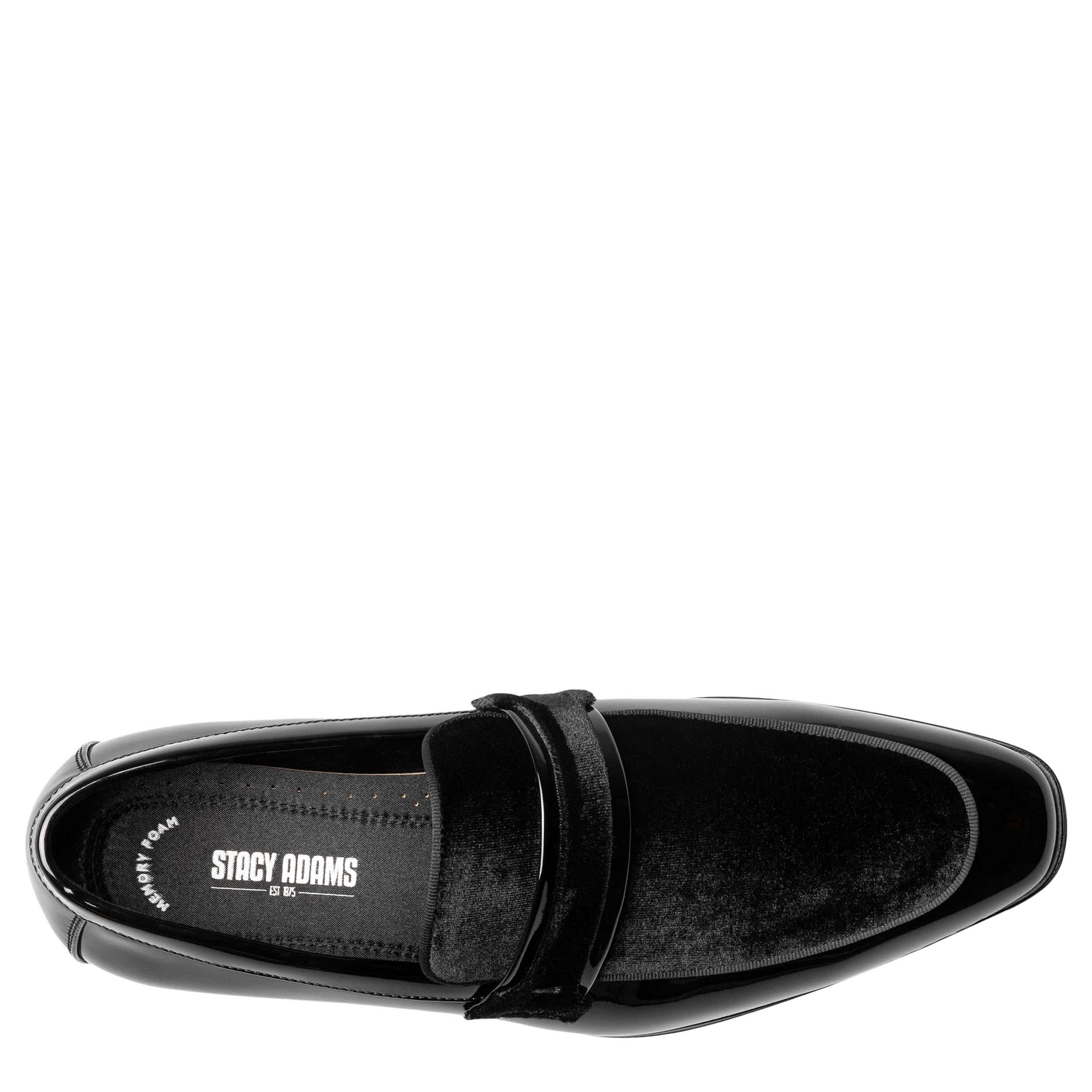 STACY ADAMS-MENS SPRATLEY LOAFERS-BLACK & 