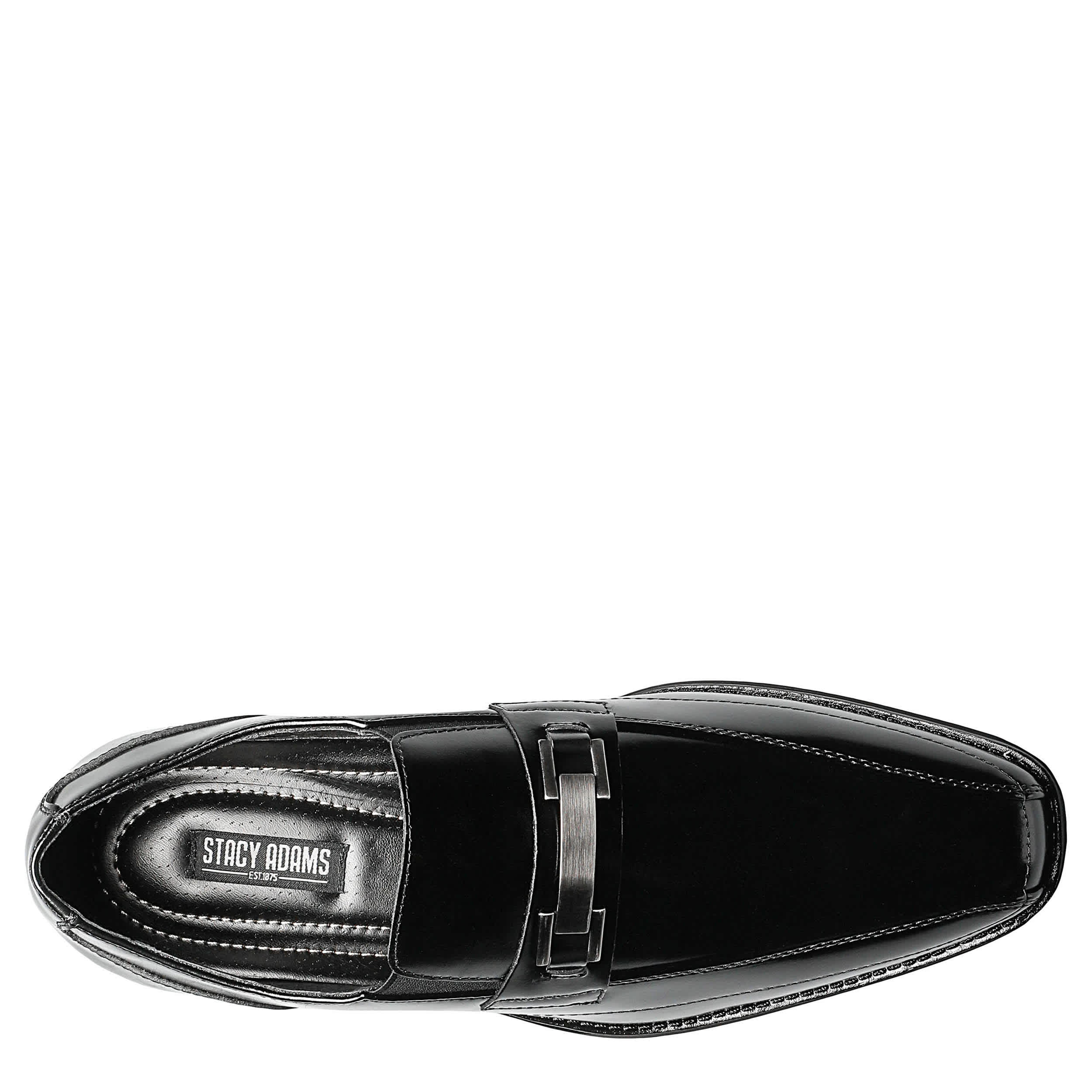 STACY ADAMS-MENS WAKEFIELD LOAFERS-BLACK & 