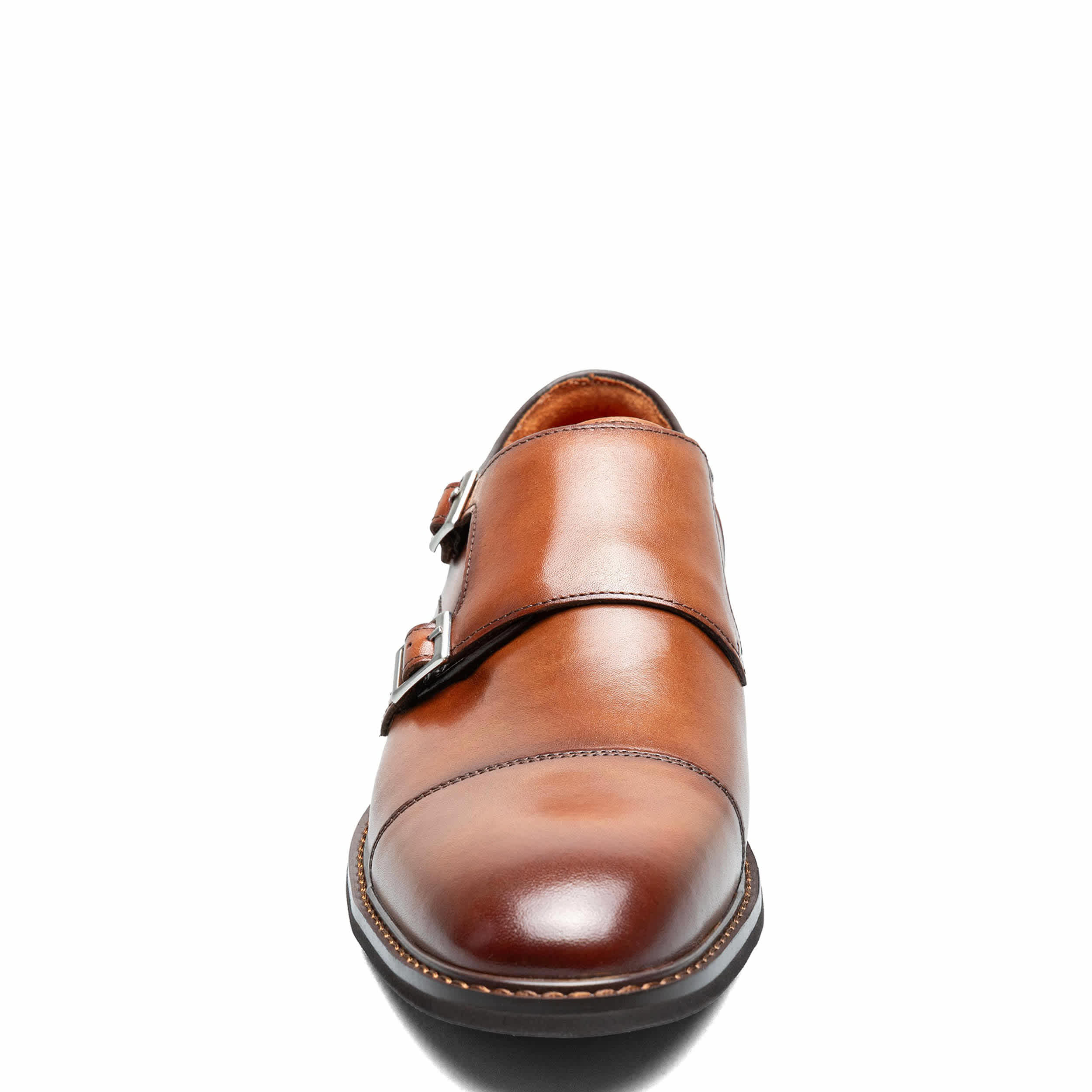 STACY ADAMS-MENS BOSWELL LOAFERS-COGNAC & 
