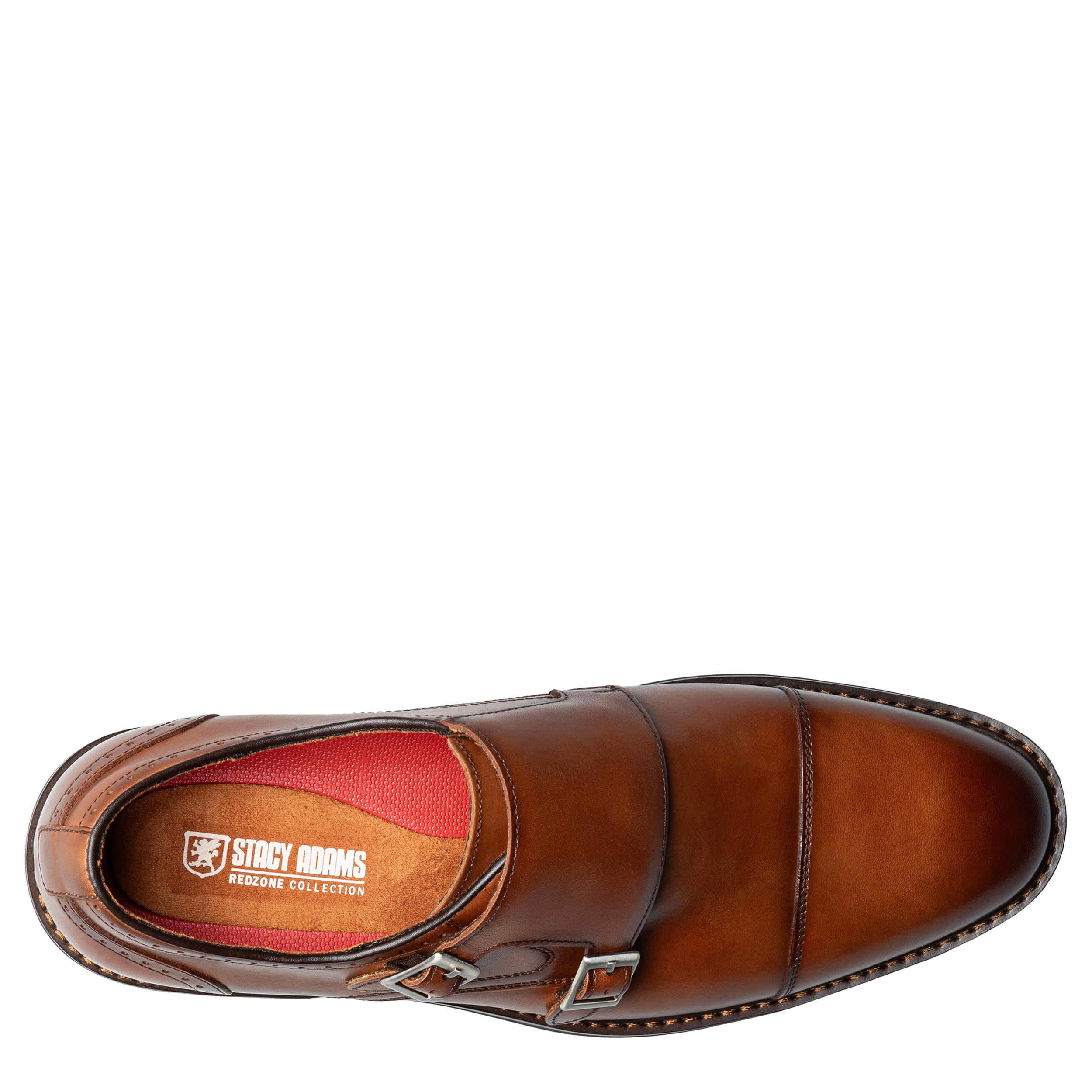 STACY ADAMS-MENS BOSWELL LOAFERS-COGNAC & 