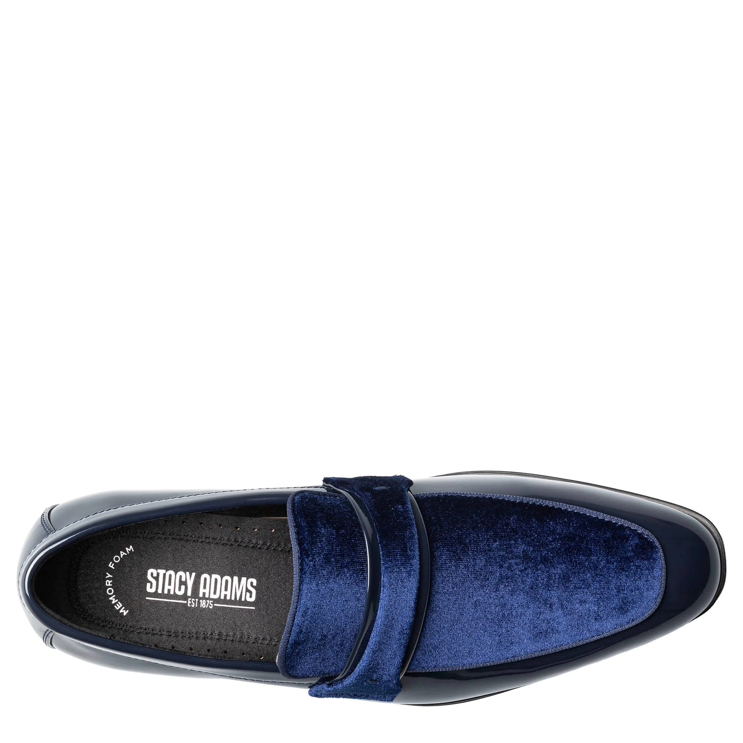 STACY ADAMS-MENS SPRATLEY LOAFERS-NAVY & 