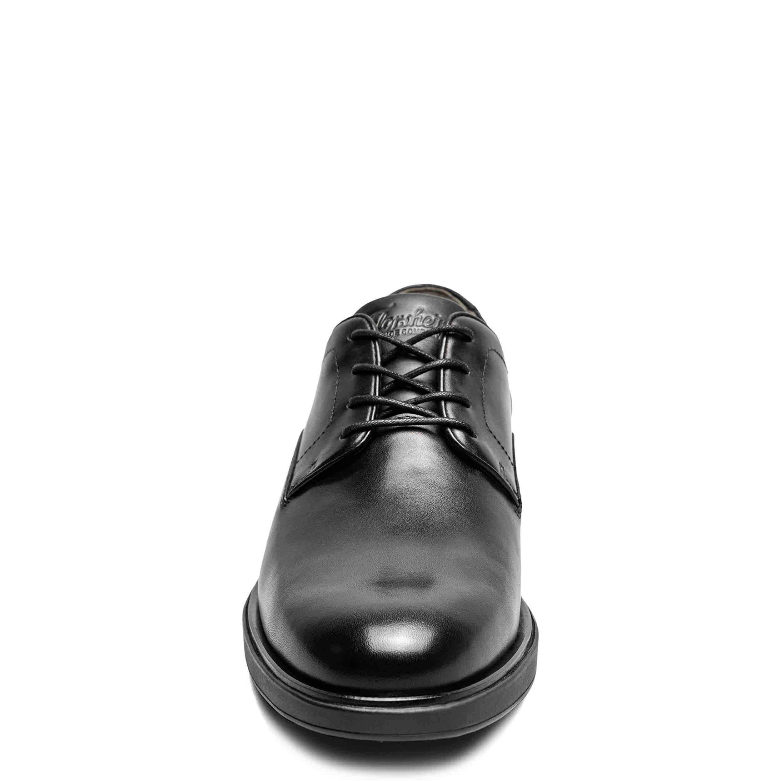 FLORSHEIM-MENS AVENUE PLAIN TOE OXFORD-BLACK & 
