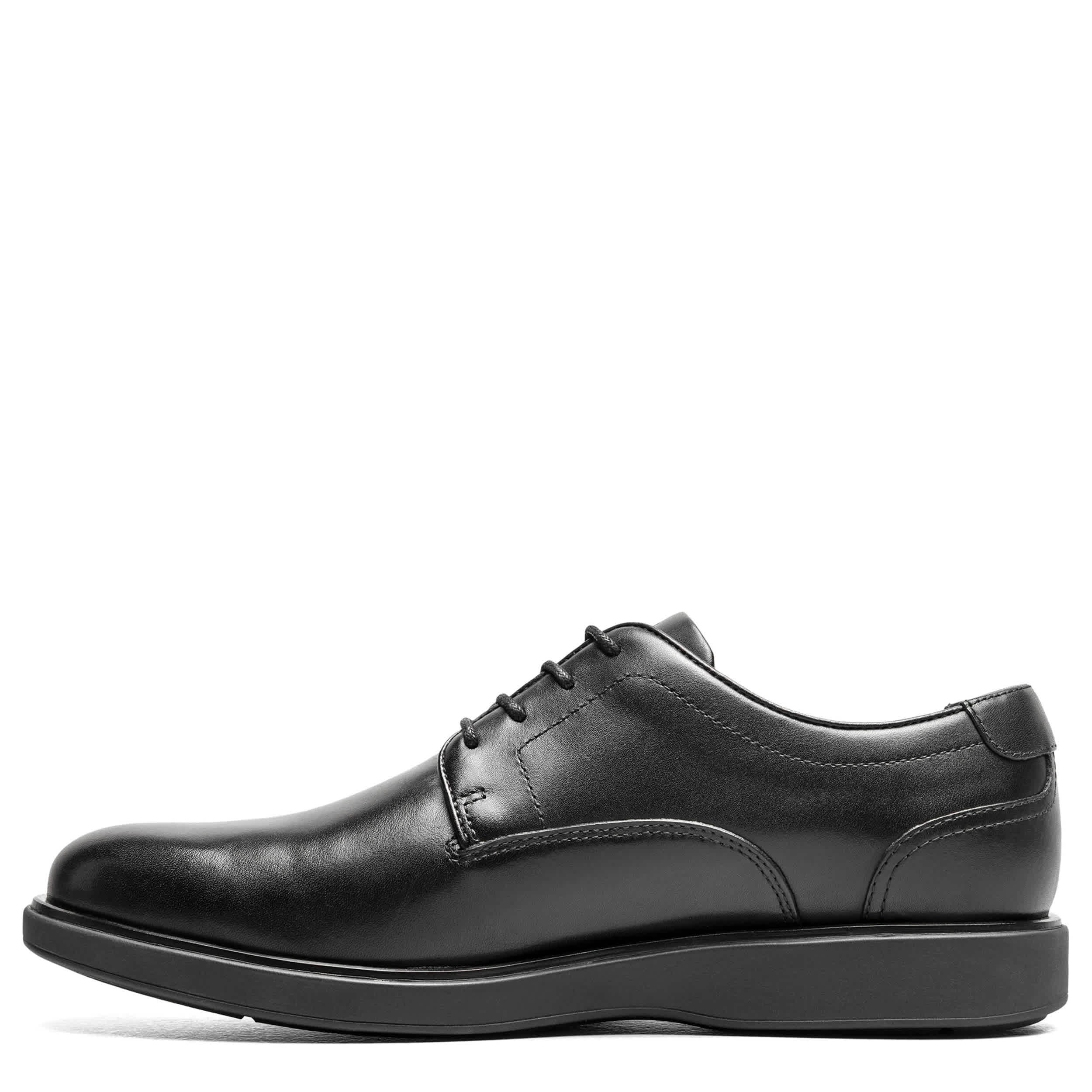 FLORSHEIM-MENS AVENUE PLAIN TOE OXFORD-BLACK & 
