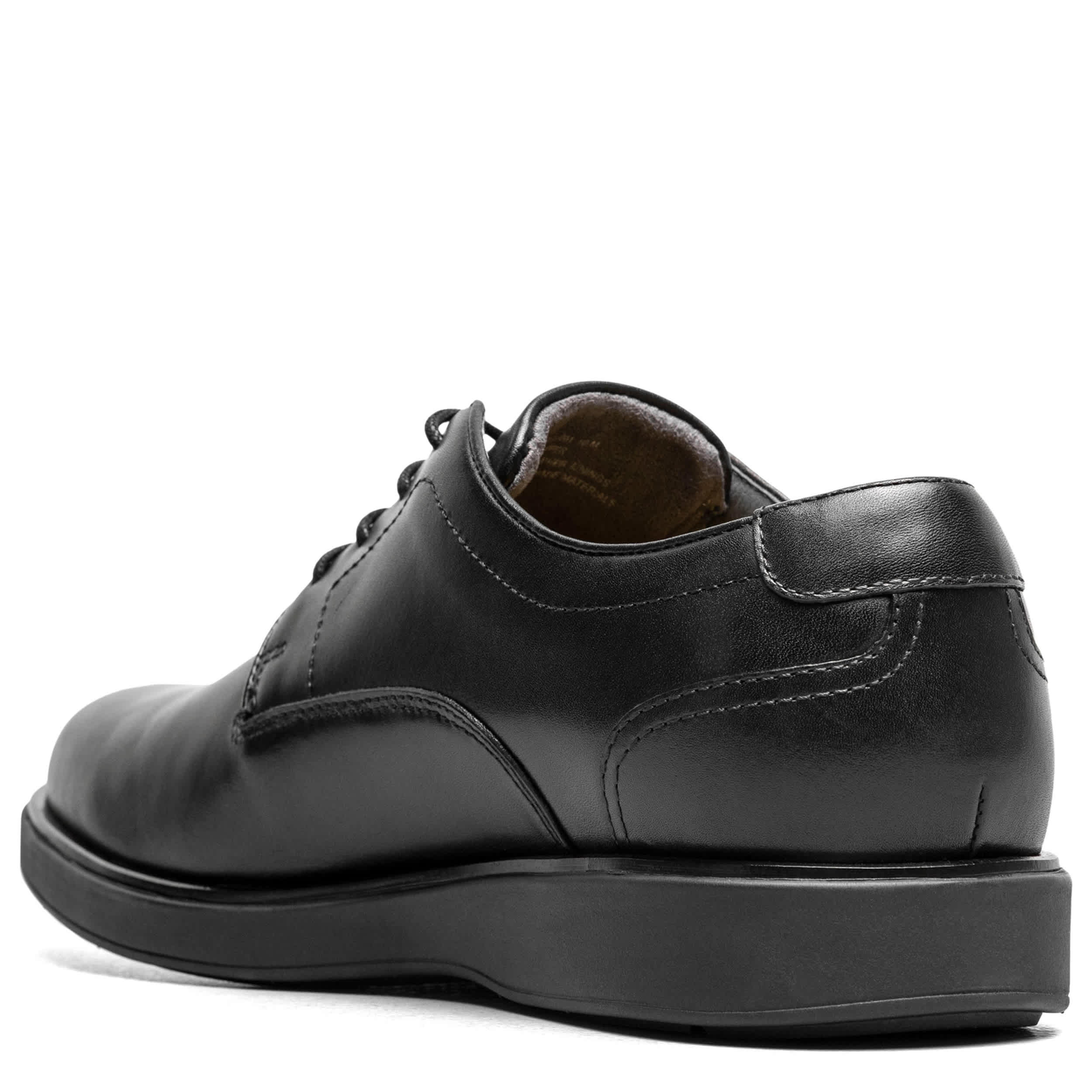 FLORSHEIM-MENS AVENUE PLAIN TOE OXFORD-BLACK & 