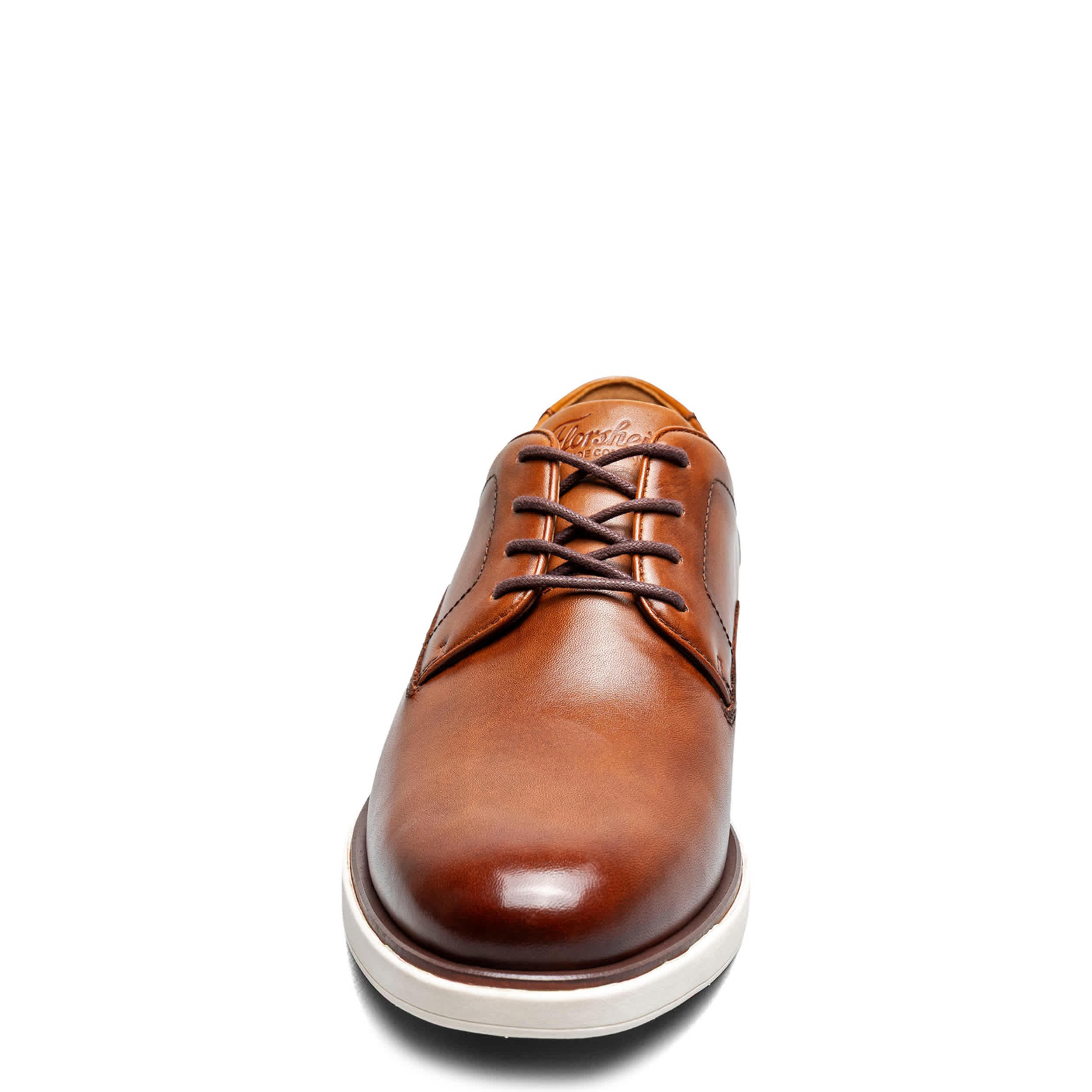FLORSHEIM-MENS AVENUE PLAIN TOE OXFORD-COGNAC & 