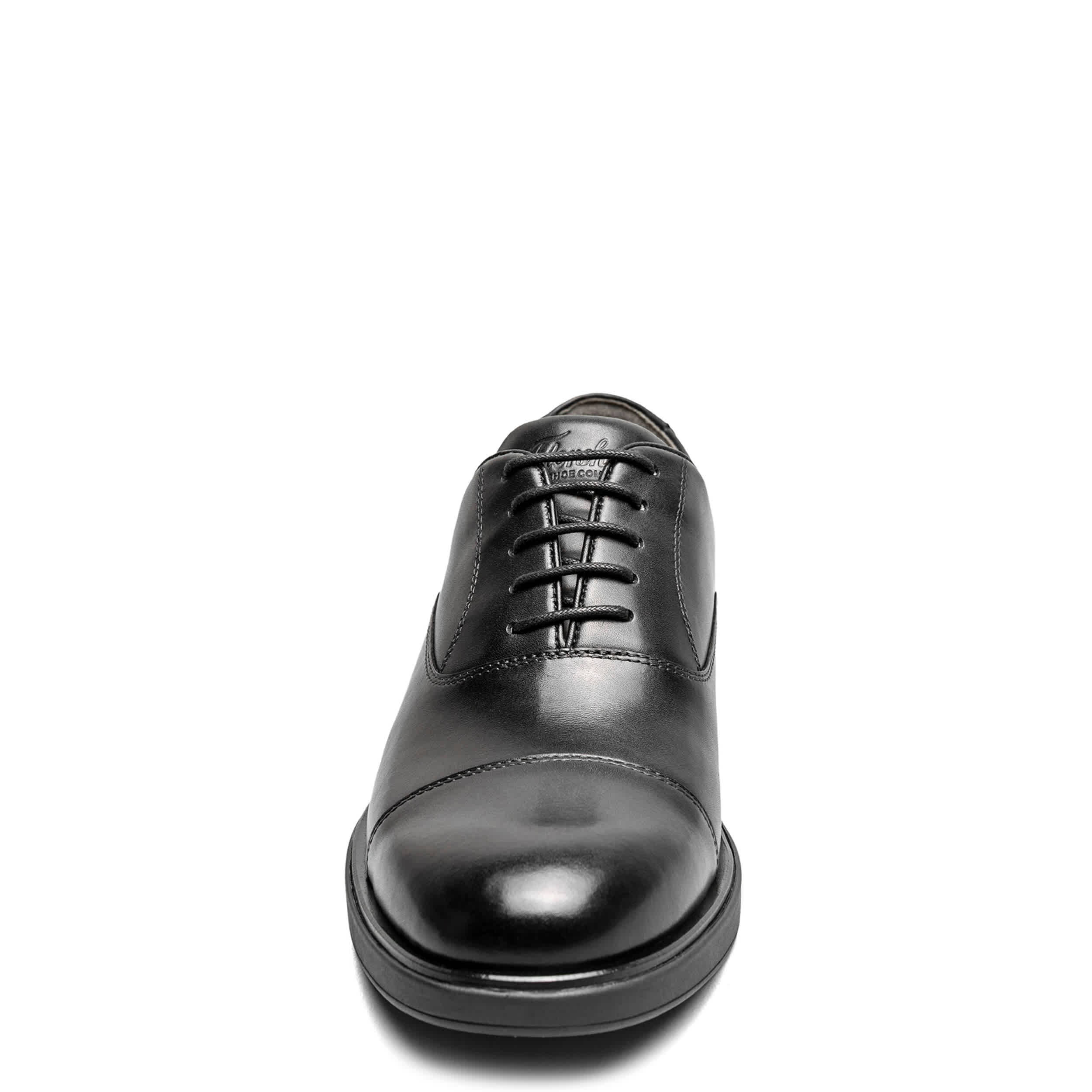 FLORSHEIM-MENS AVENUE CAP TOE OXFORD-BLACK & 