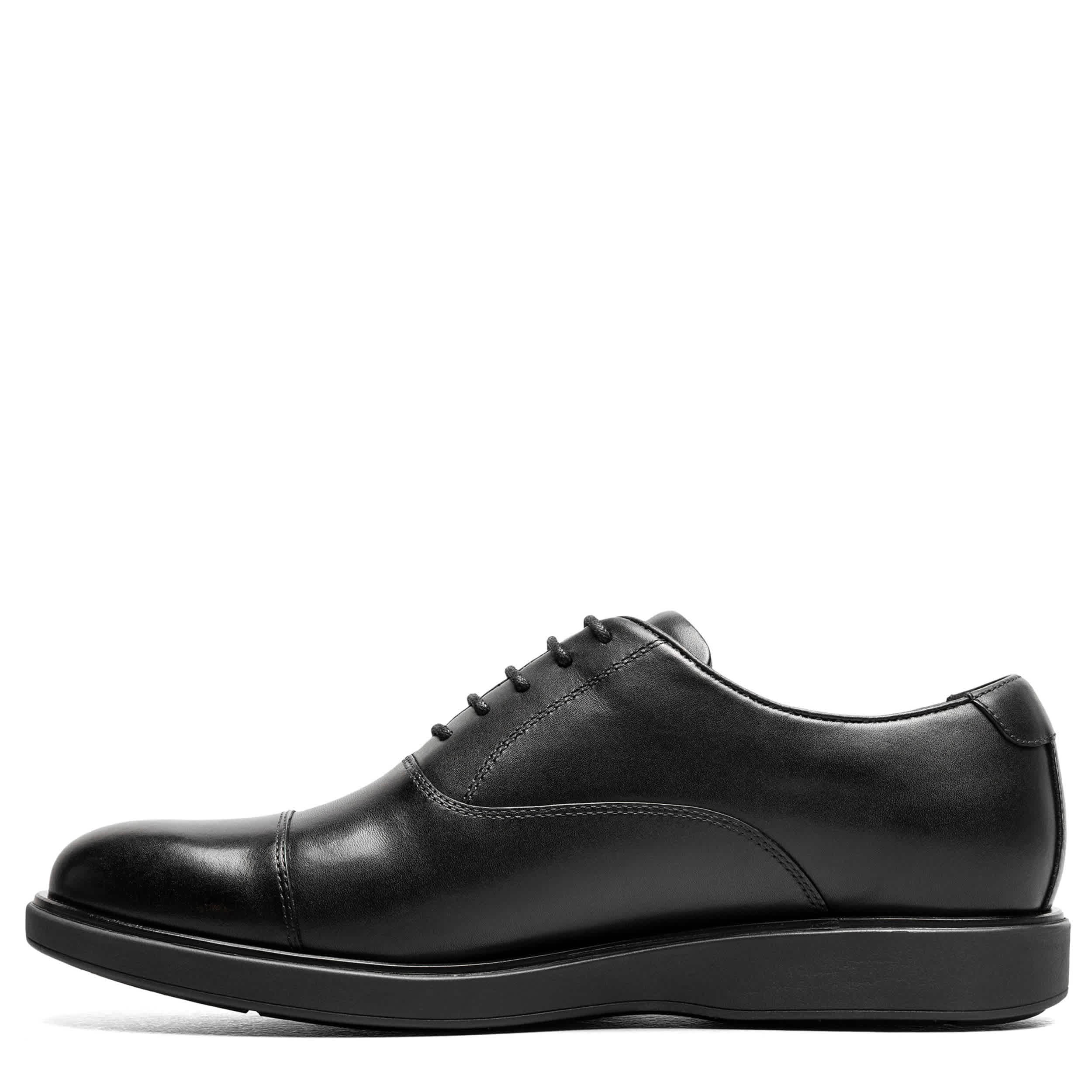 FLORSHEIM-MENS AVENUE CAP TOE OXFORD-BLACK & 