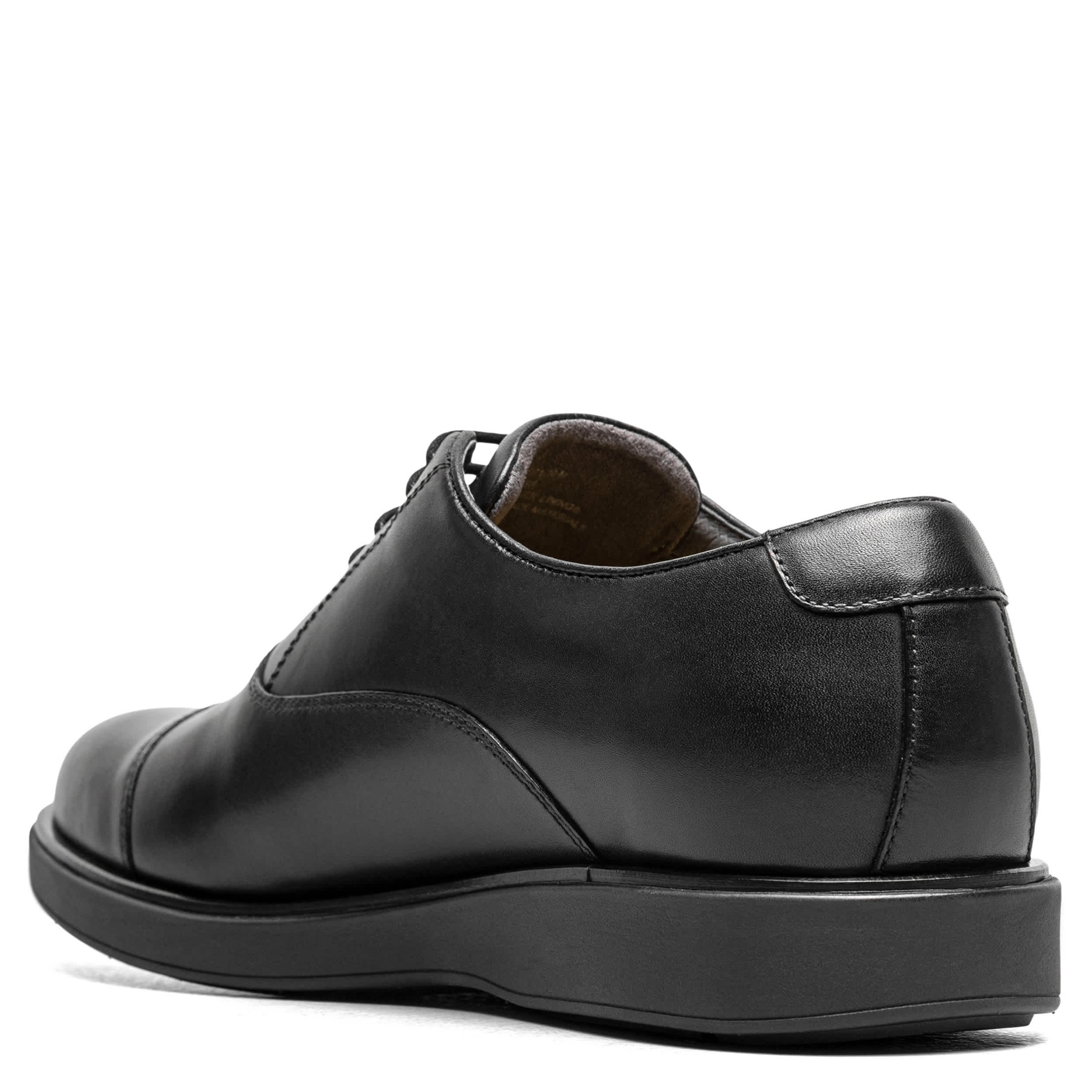 FLORSHEIM-MENS AVENUE CAP TOE OXFORD-BLACK & 