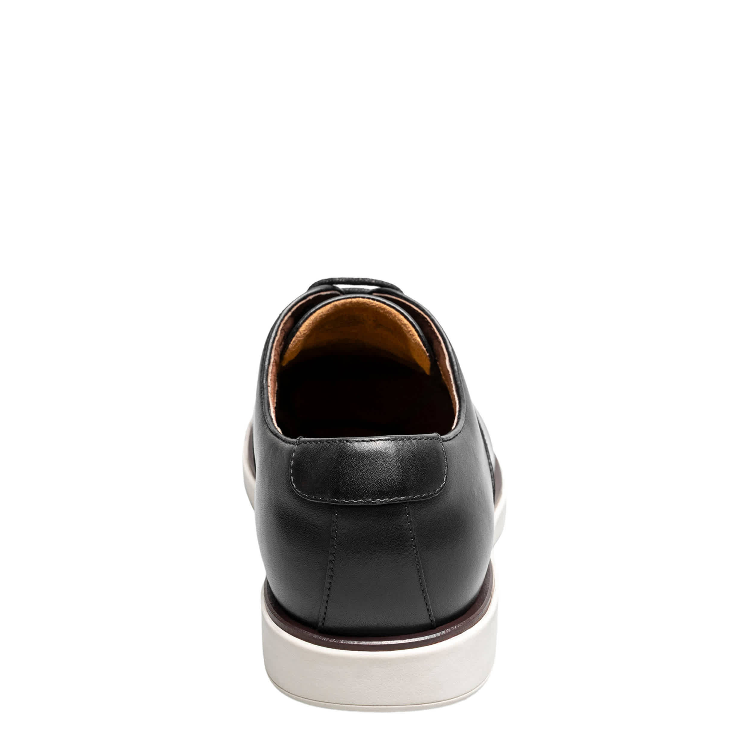 FLORSHEIM-MENS AVENUE CAP TOE OXFORD-BLACK & WHITE