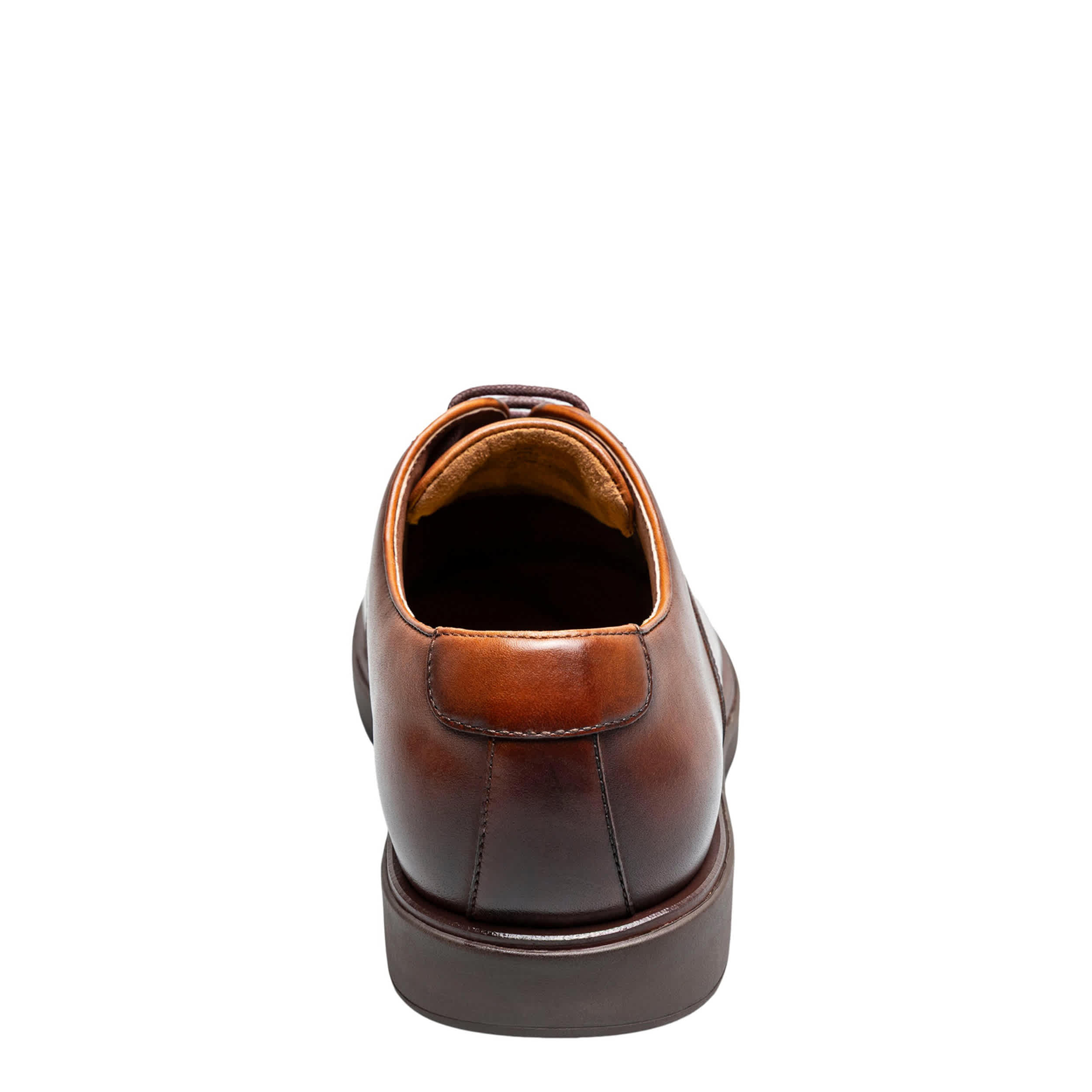 FLORSHEIM-MENS AVENUE CAP TOE OXFORD-COGNAC & 