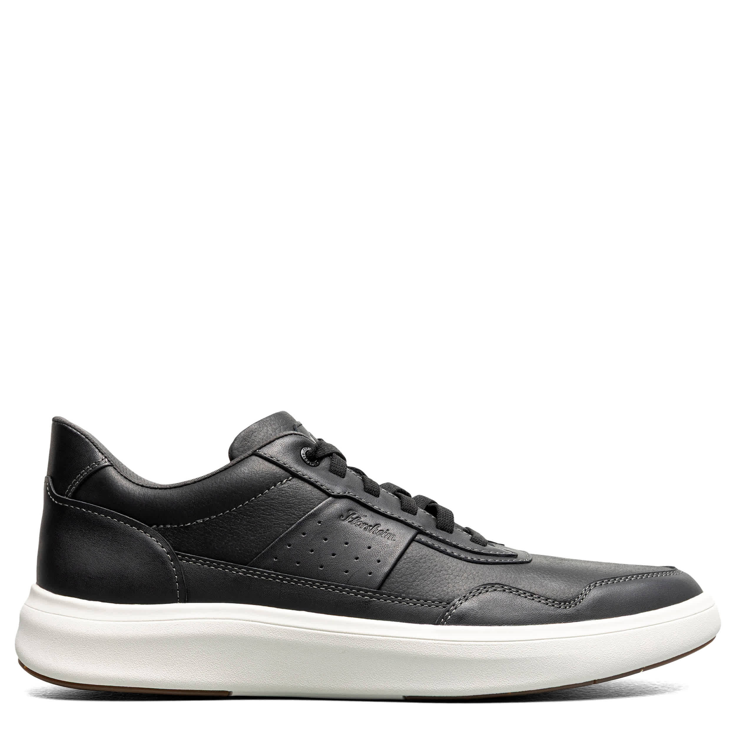 FLORSHEIM-MENS CROSSTOUR HANDS FREE SNEAKER-BLACK & WHITE
