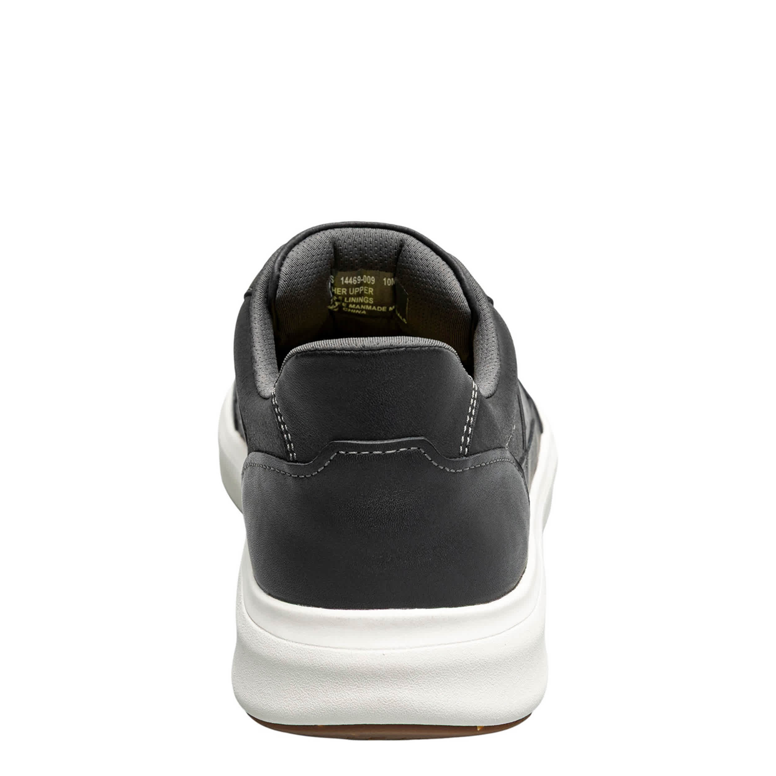 FLORSHEIM-MENS CROSSTOUR HANDS FREE SNEAKER-BLACK & WHITE