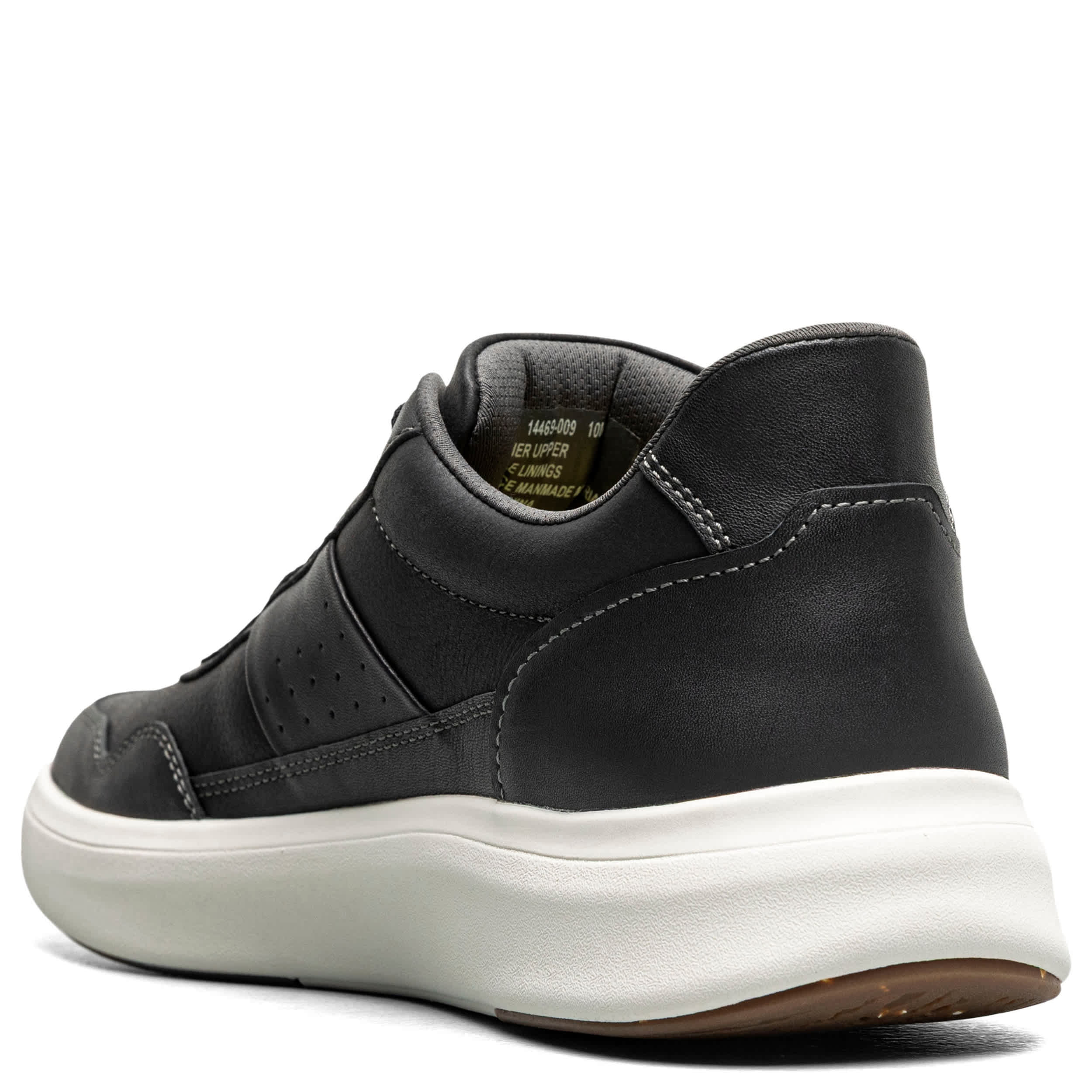 FLORSHEIM-MENS CROSSTOUR HANDS FREE SNEAKER-BLACK & WHITE