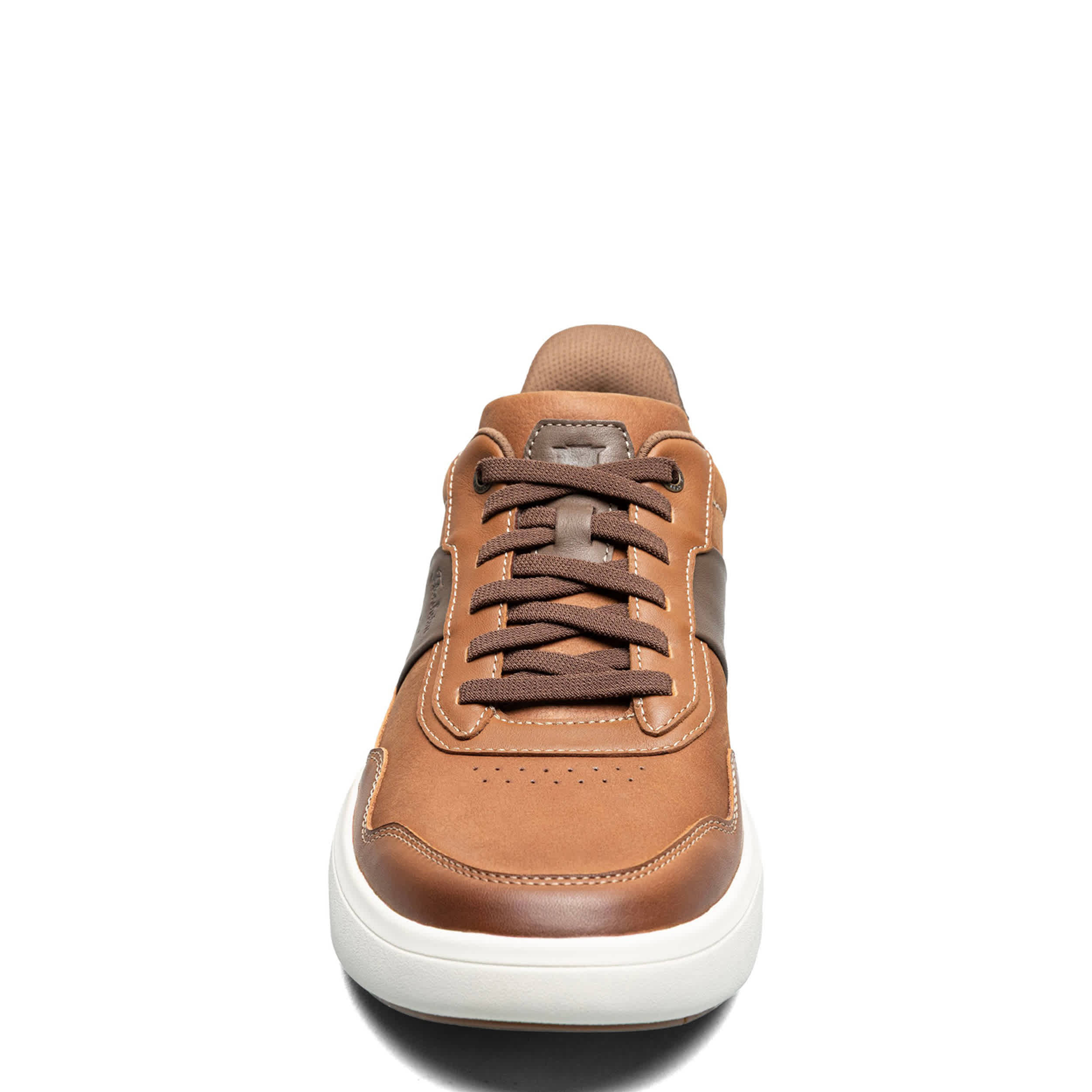 FLORSHEIM-MENS CROSSTOUR HANDS FREE SNEAKER-COGNAC & WHITE