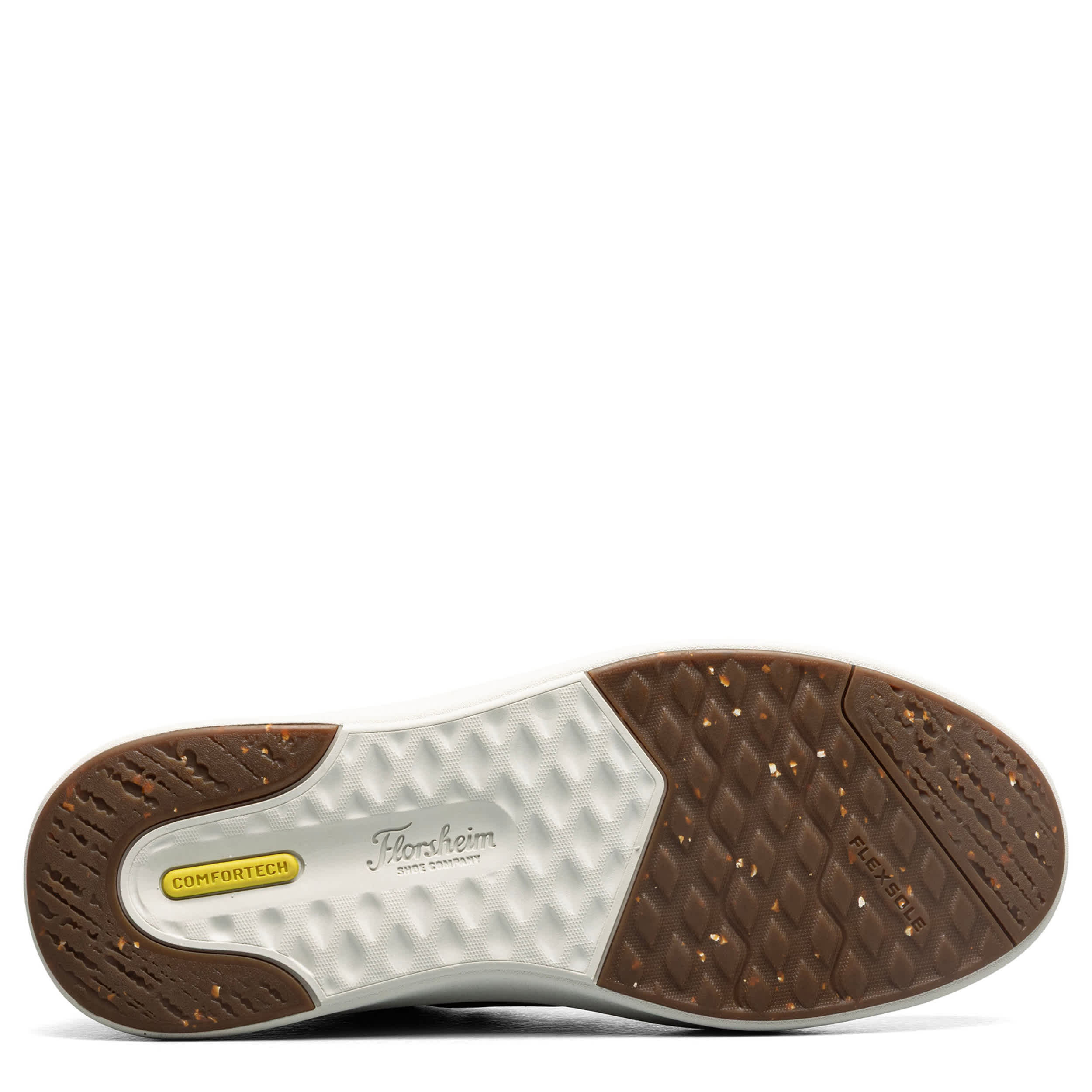 FLORSHEIM-MENS CROSSTOUR HANDS FREE SNEAKER-COGNAC & WHITE