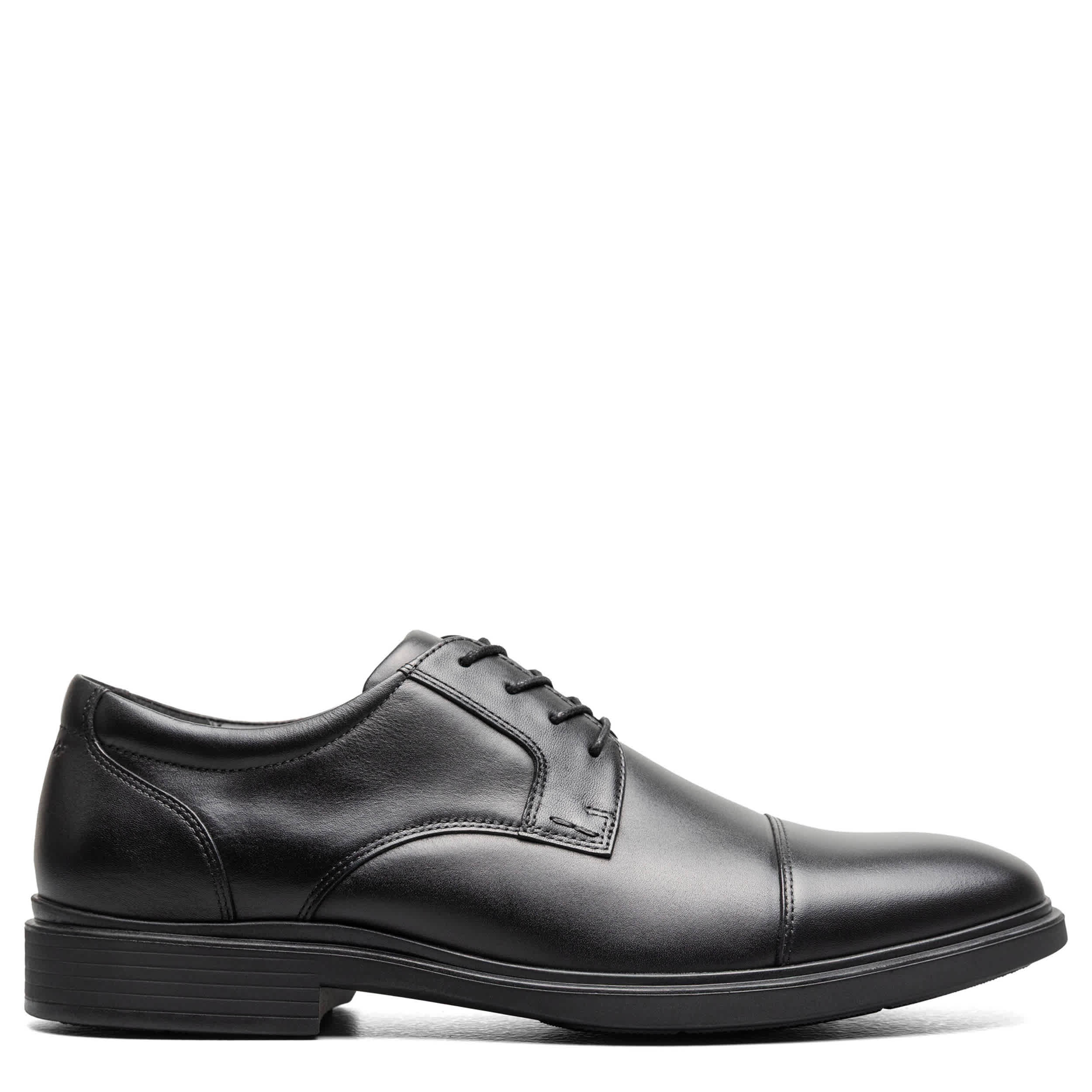 FLORSHEIM-MENS FORECAST II WATERPROOF CAP TOE OXFORD-BLACK & 