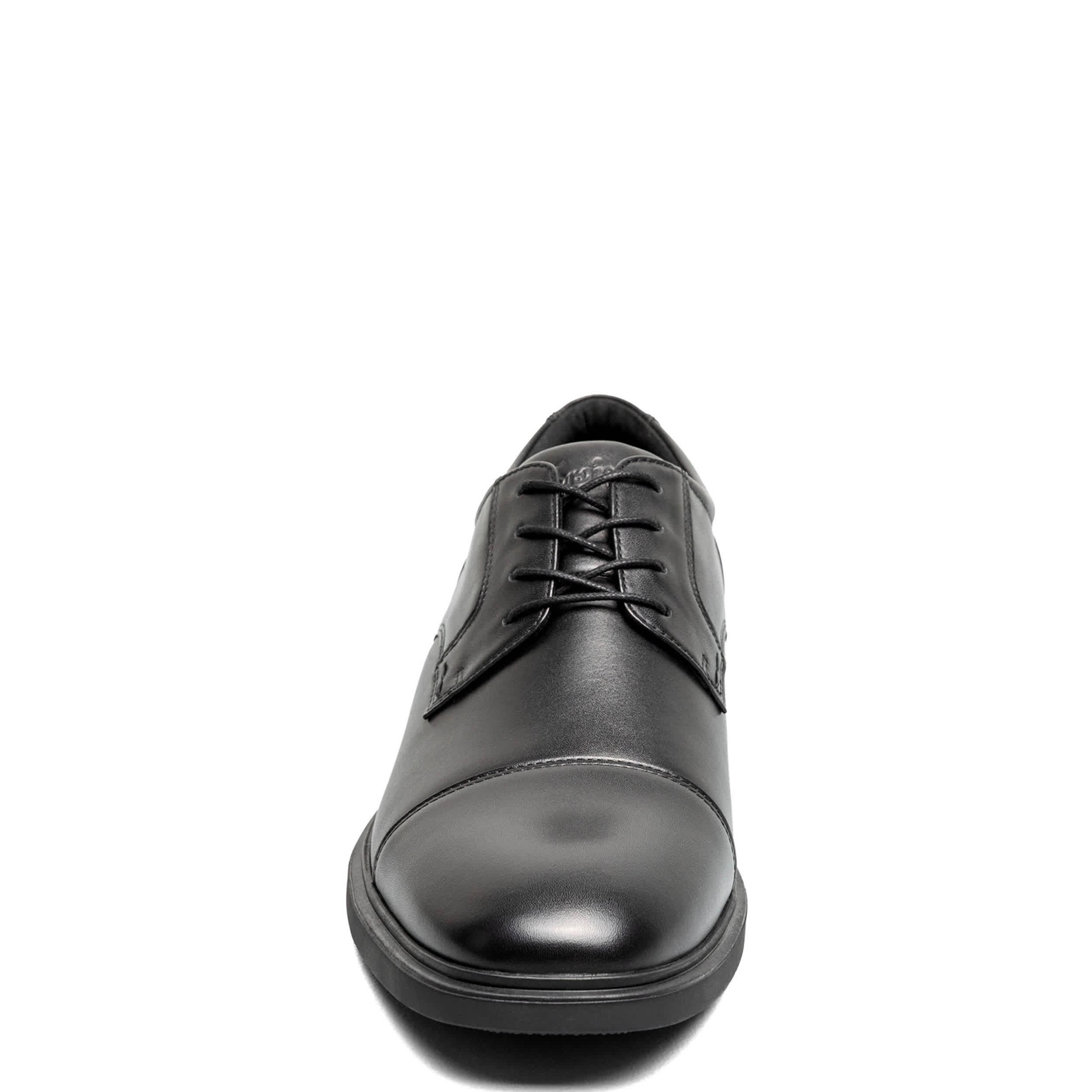 FLORSHEIM-MENS FORECAST II WATERPROOF CAP TOE OXFORD-BLACK & 