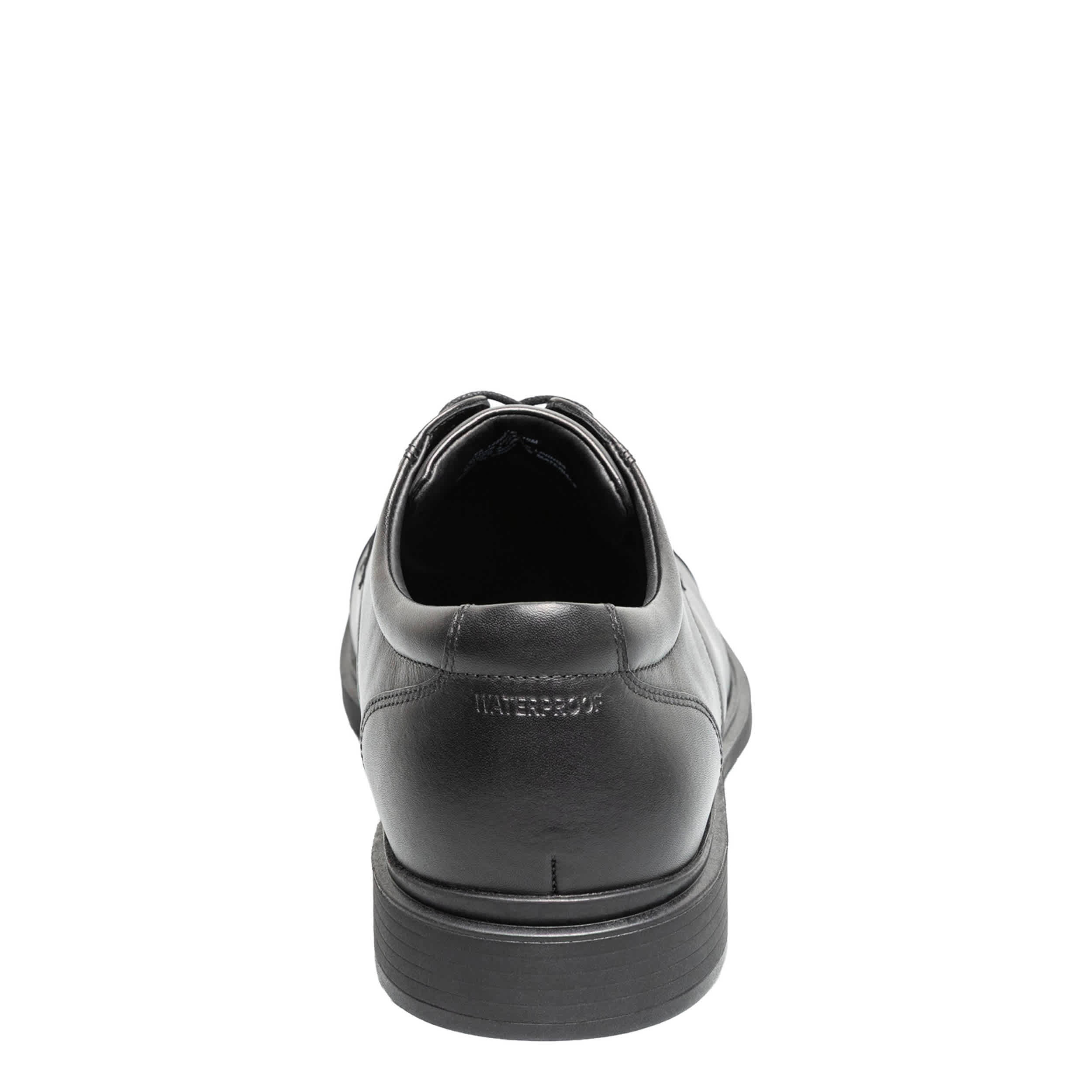 FLORSHEIM-MENS FORECAST II WATERPROOF CAP TOE OXFORD-BLACK & 