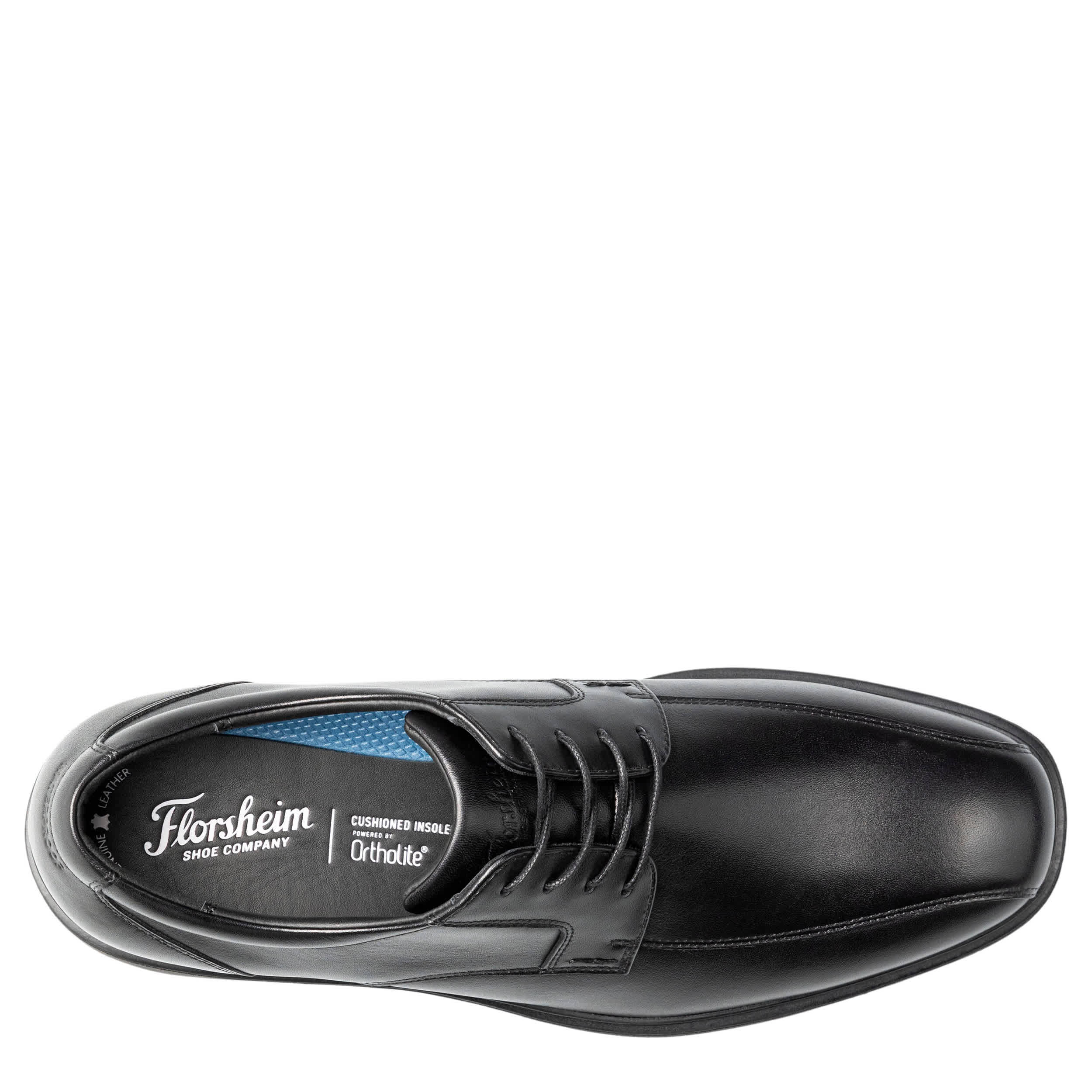FLORSHEIM-MENS FORECAST II WATERPROOF BIKE TOE OXFORD-BLACK & 
