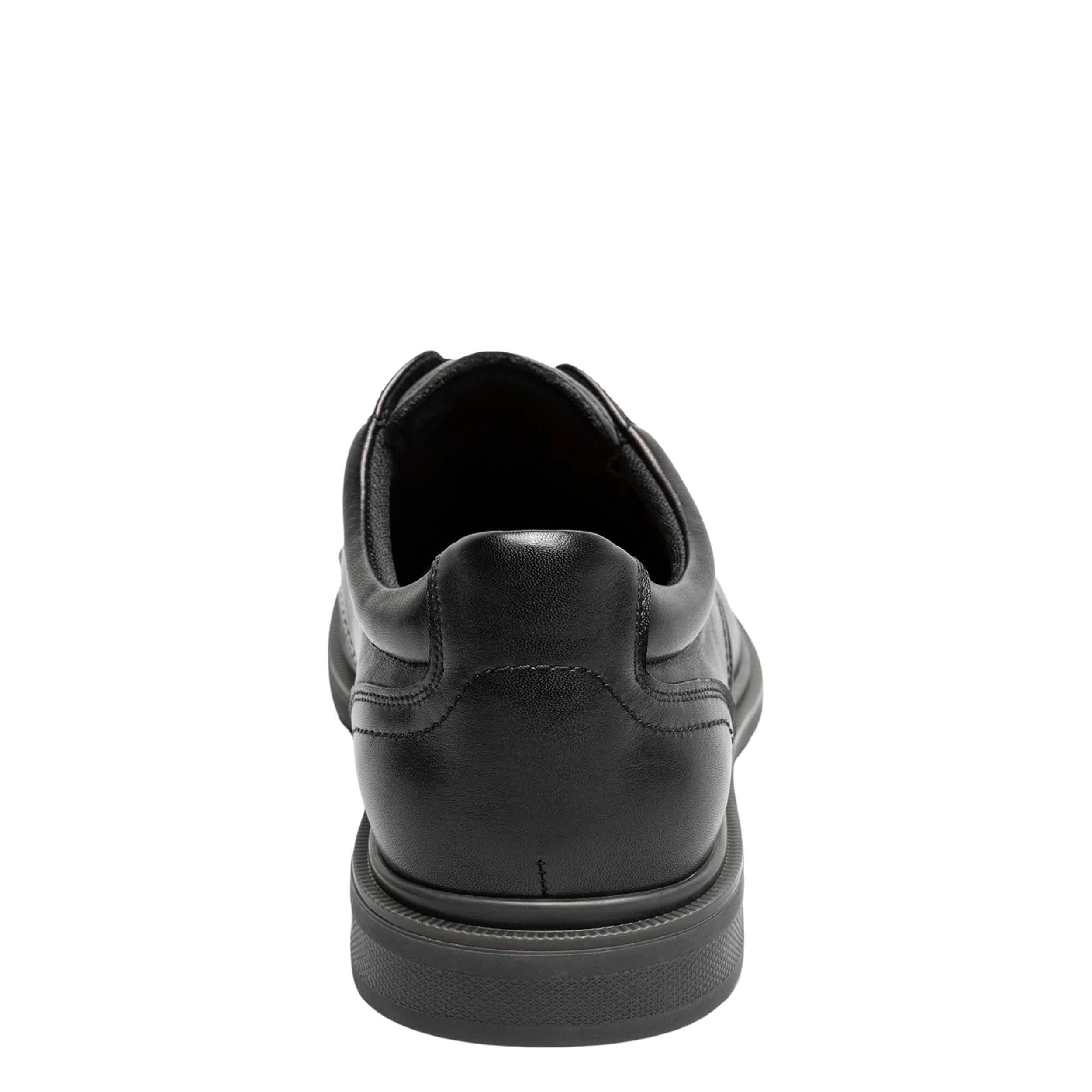 FLORSHEIM-MENS HIGHRISE CAP TOE HANDS FREE OXFORD-BLACK & 