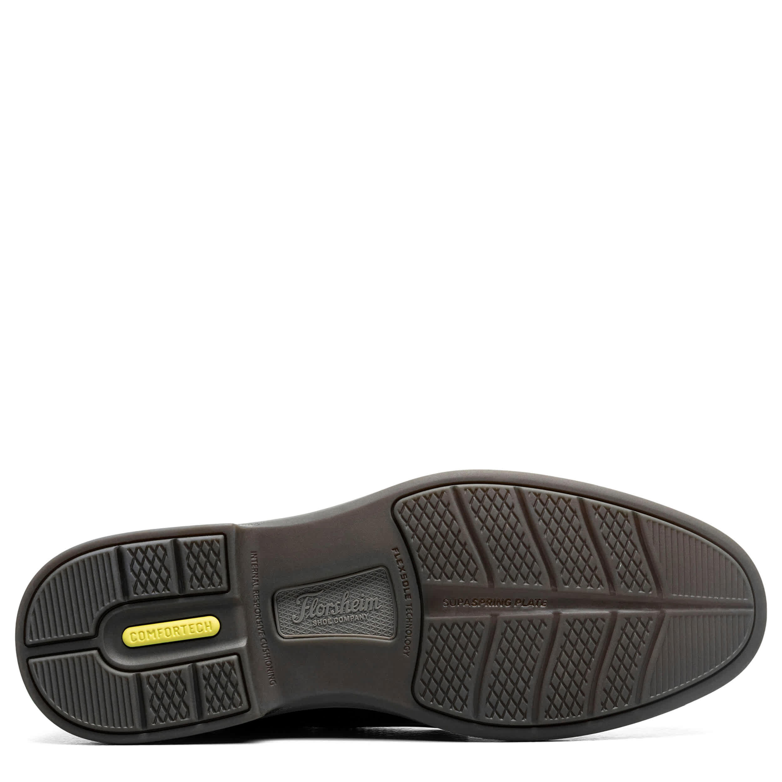 FLORSHEIM-MENS HIGHRISE CAP TOE HANDS FREE OXFORD-BLACK & 