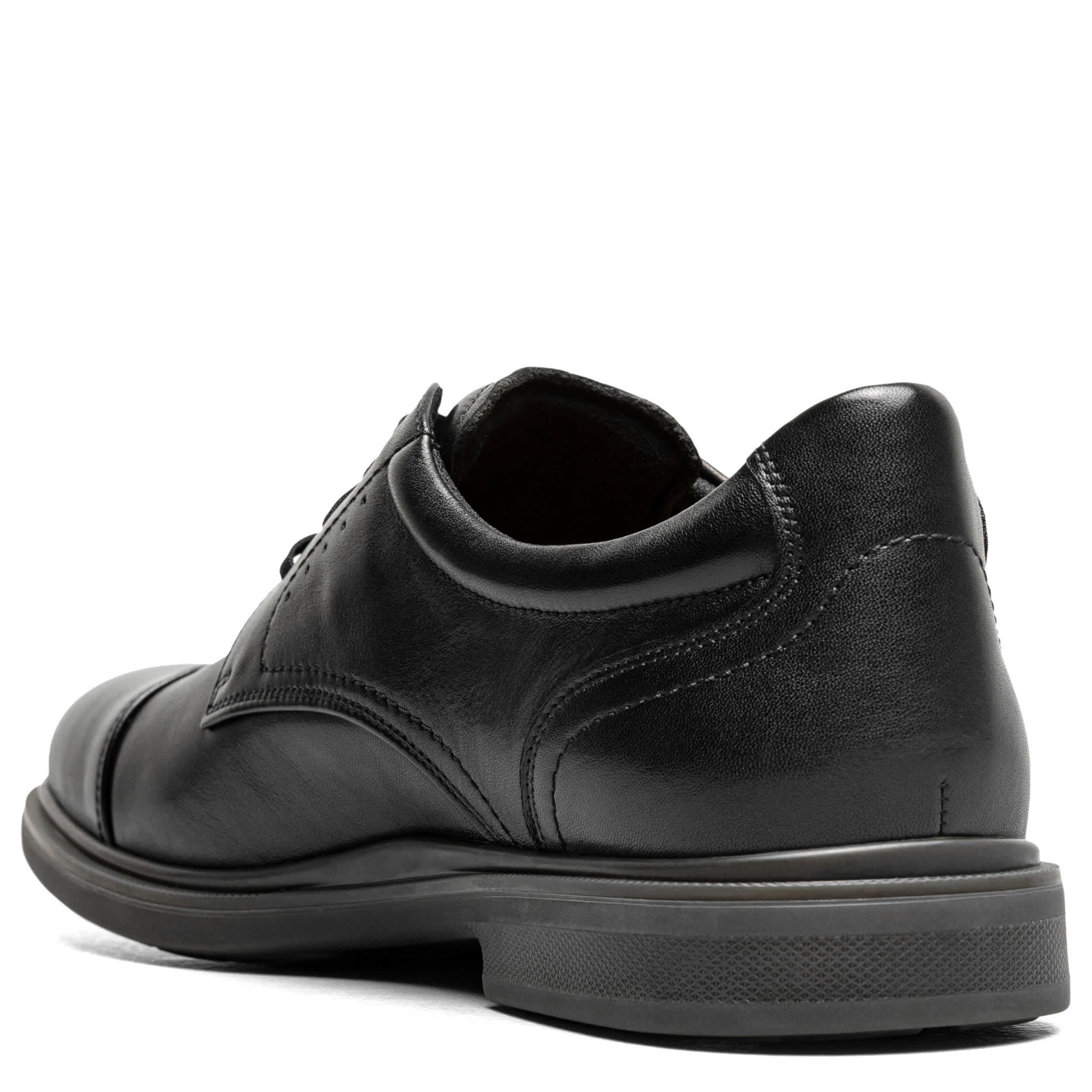 FLORSHEIM-MENS HIGHRISE CAP TOE HANDS FREE OXFORD-BLACK & 